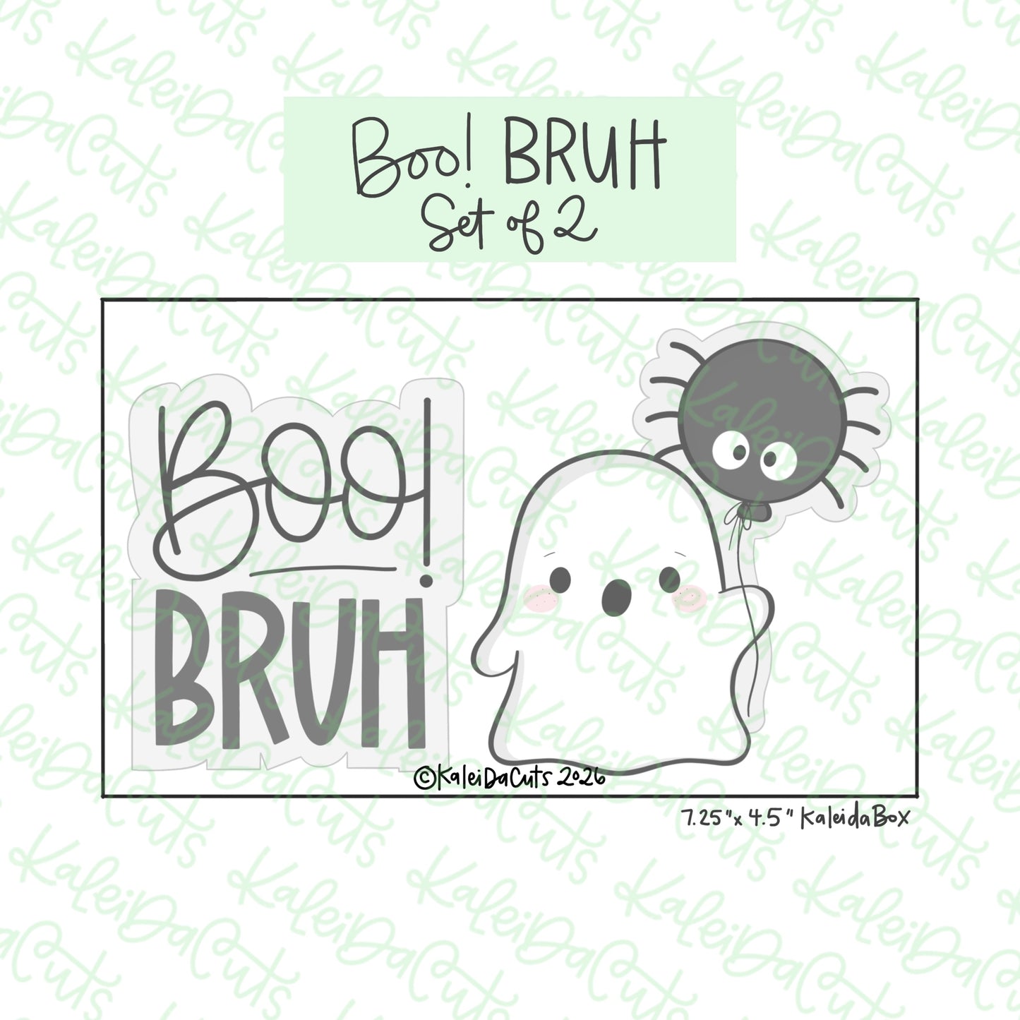 Boo BRUH Cookie Cutter Set of 2