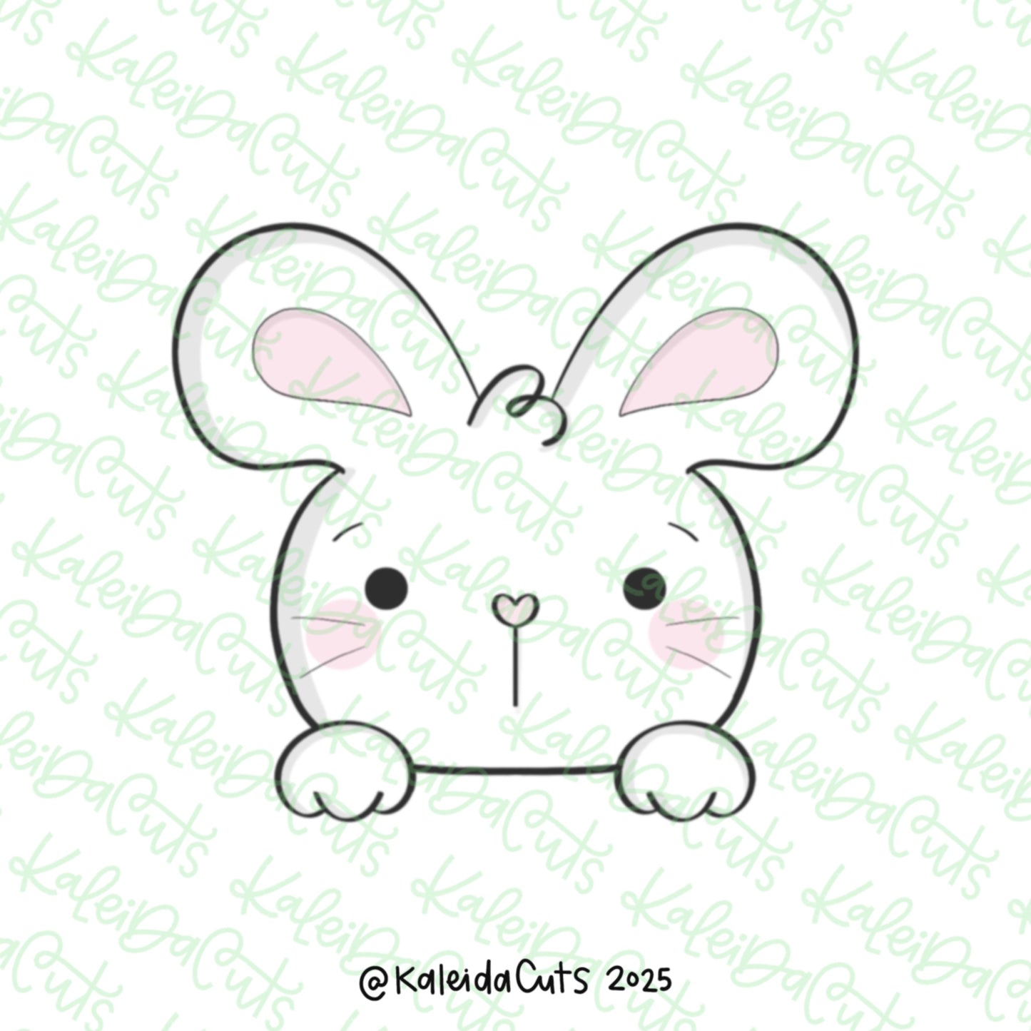 CM Peekaboo Bunny Cookie Cutter