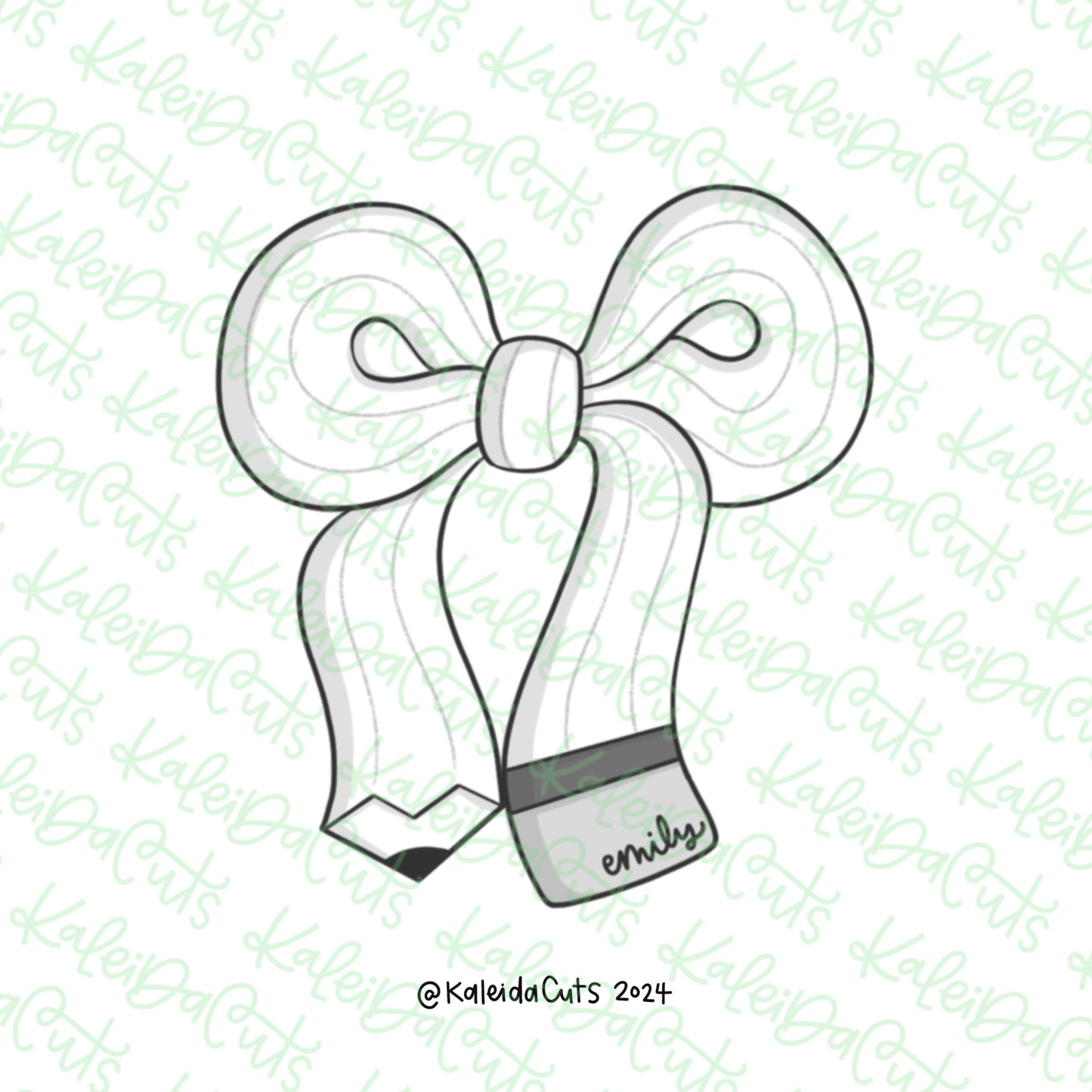 Coquette Pencil Cookie Cutter