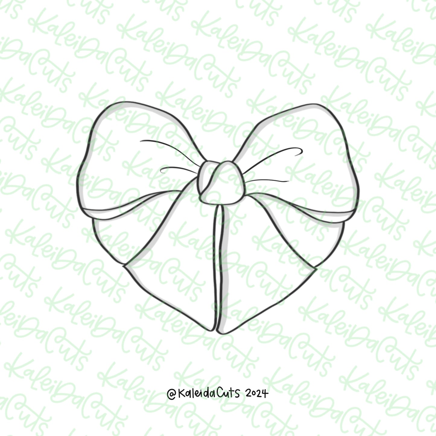 Coquette Heart Cookie Cutter