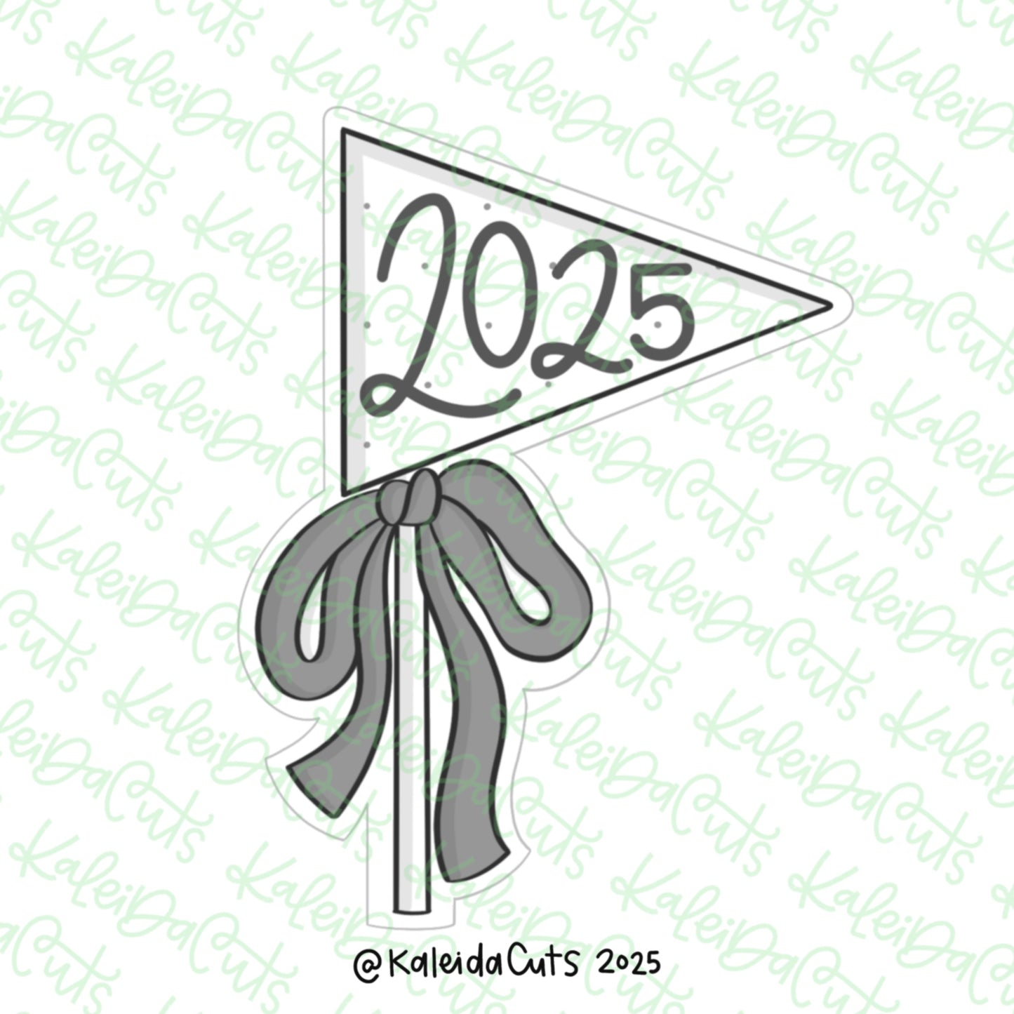 Coquette Pennant Cookie Cutter