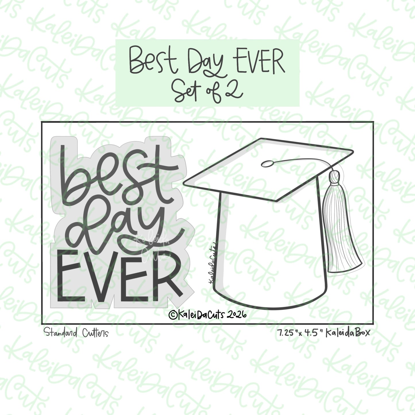 Best Day Ever Cookie Cutters Set of 2