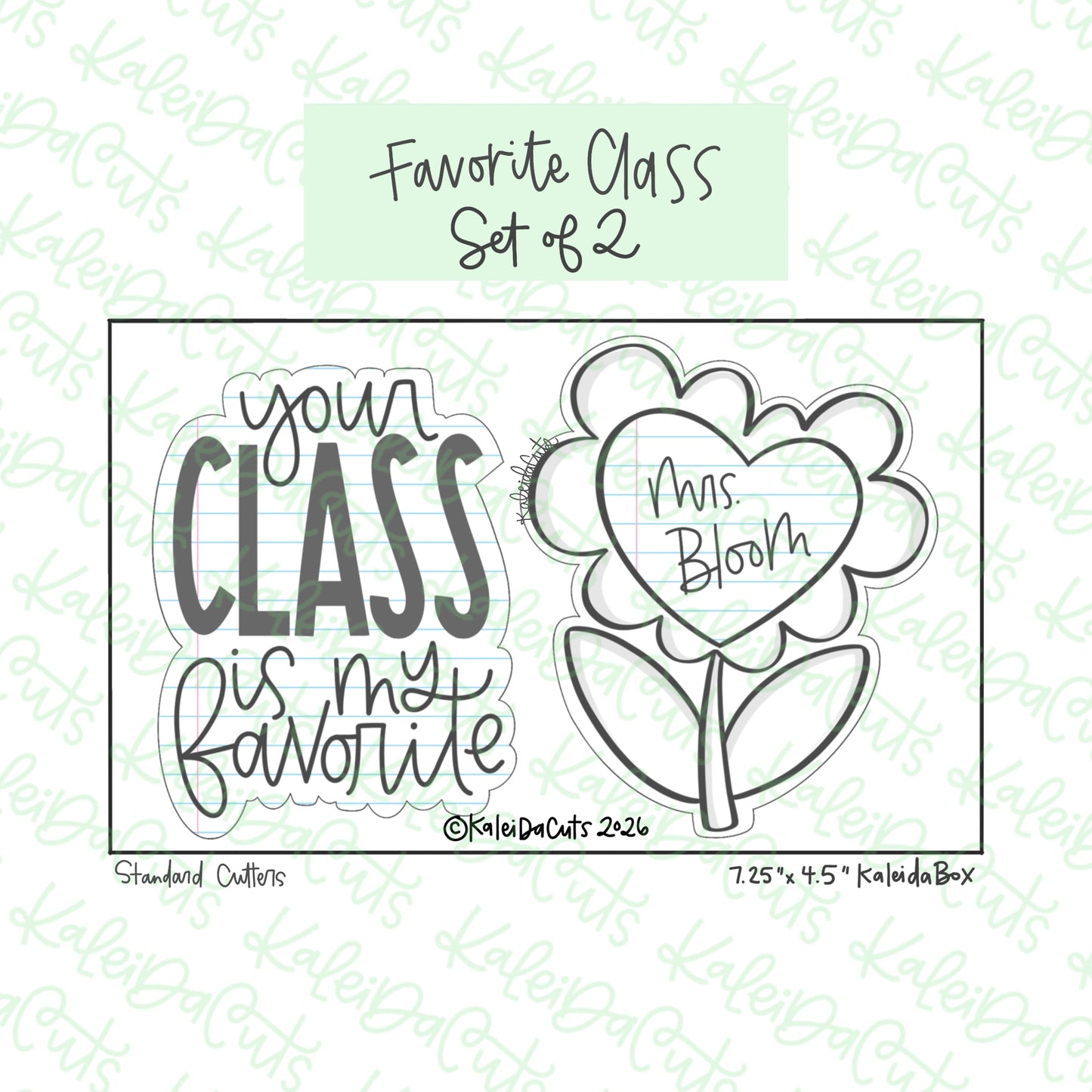 Favorite Class Cookie Cutters Set of 2
