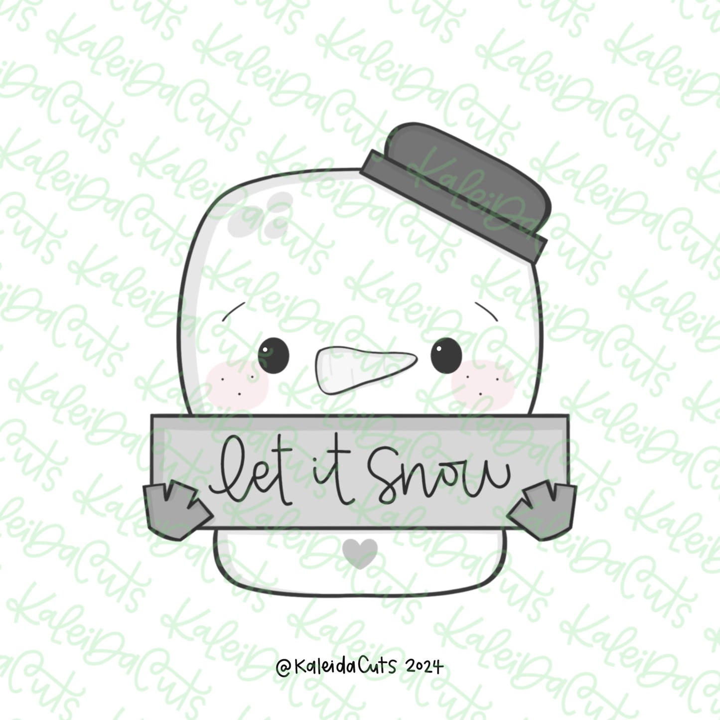 Snowman Plaque Cookie Cutter