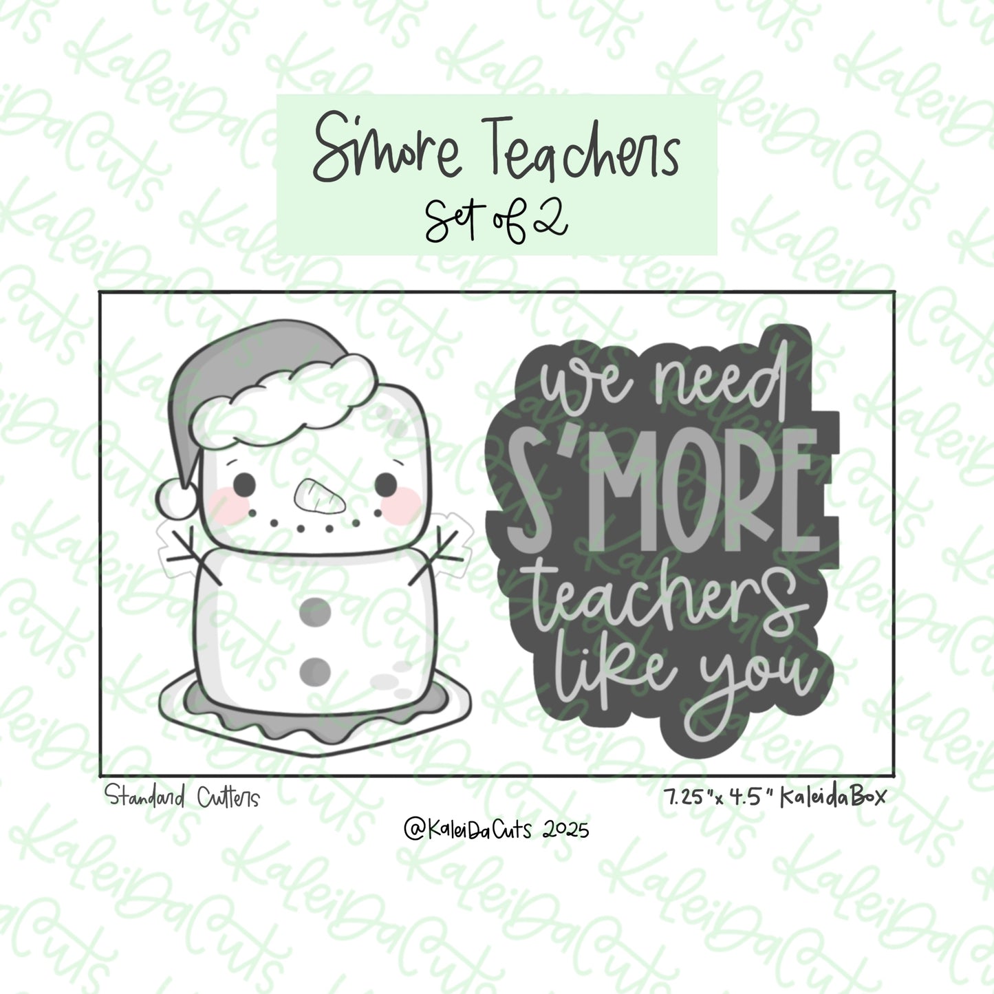 Smore Teachers Cookie Cutters Set of 2