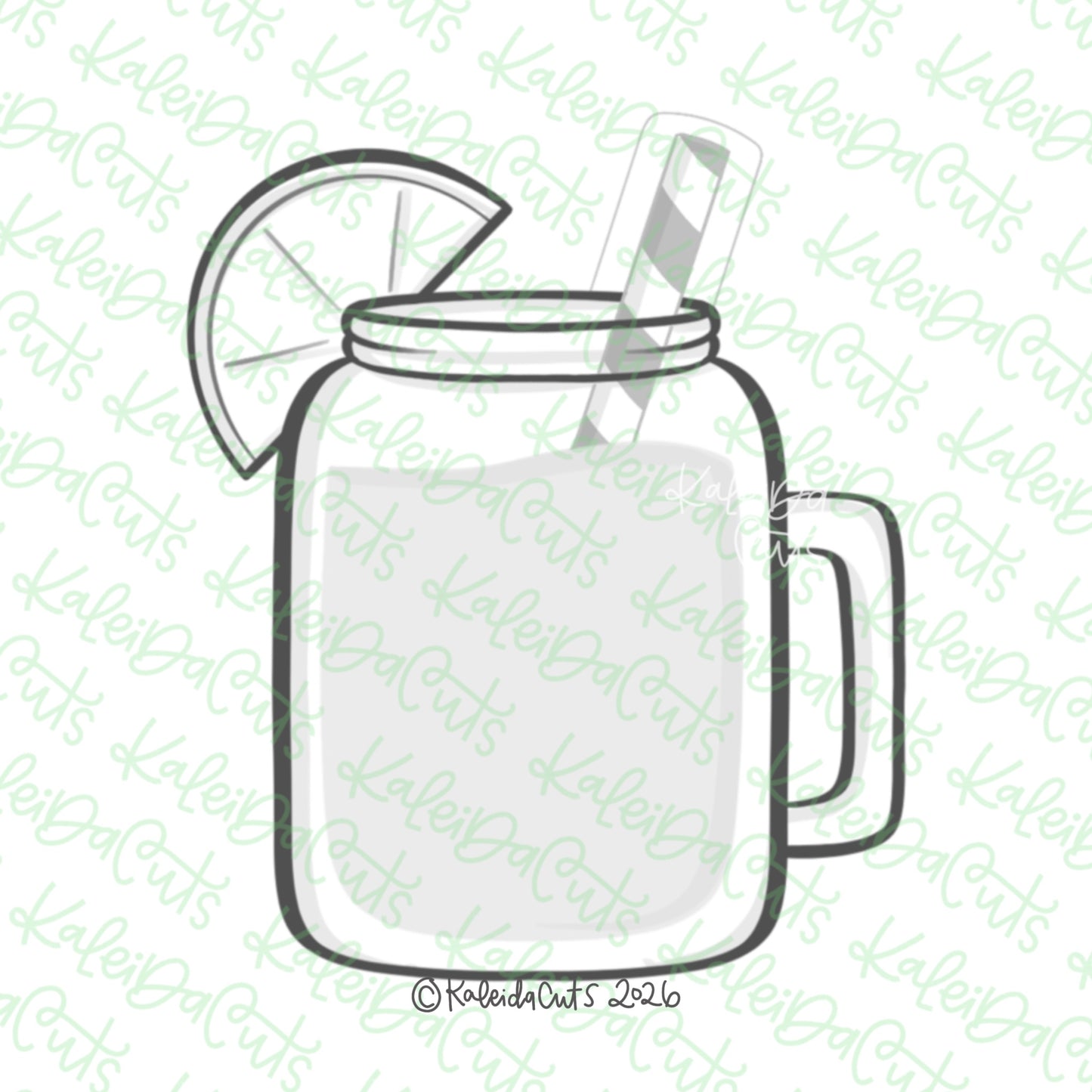 Summer Mason Jar Cookie Cutter