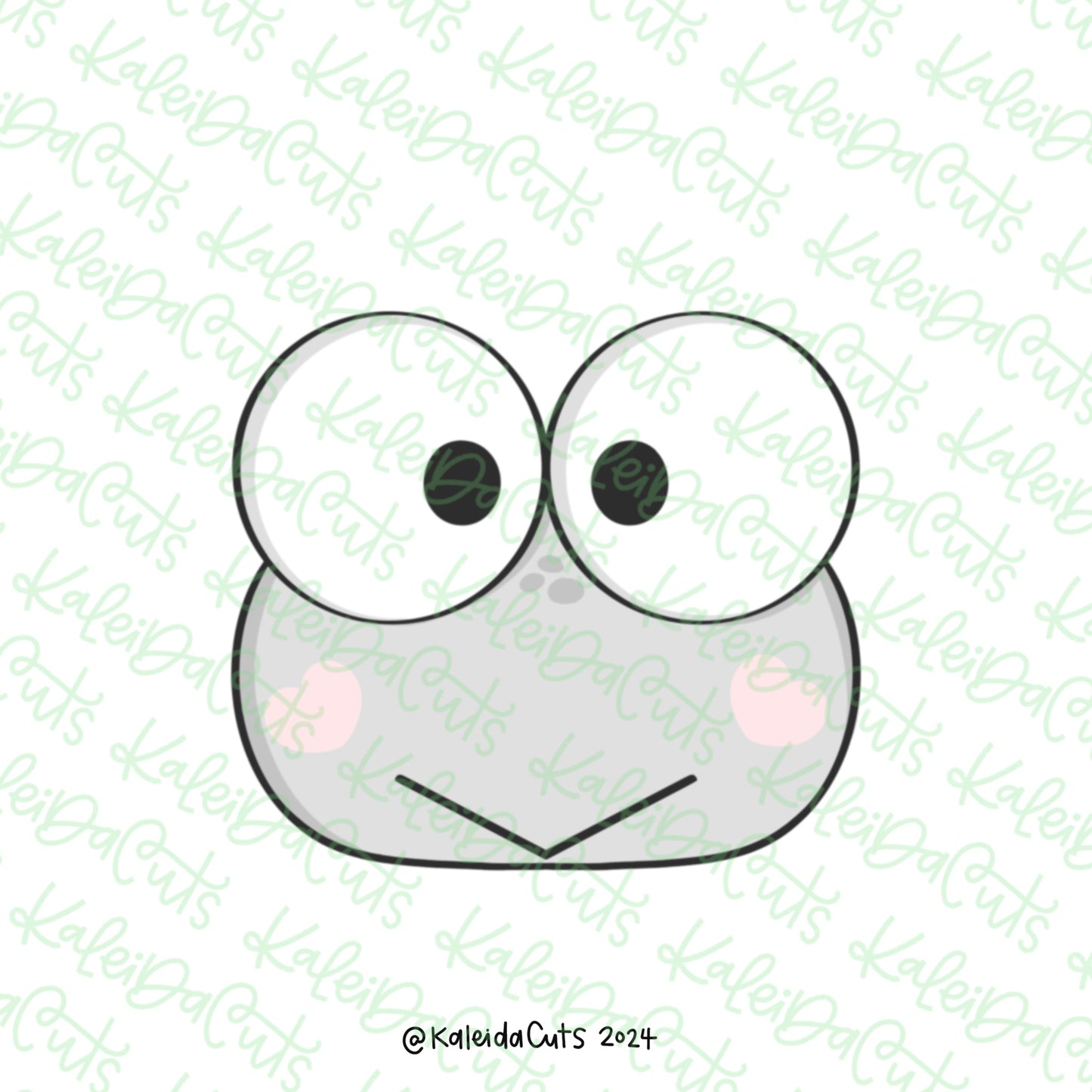 Girly Frog Face Cookie Cutter