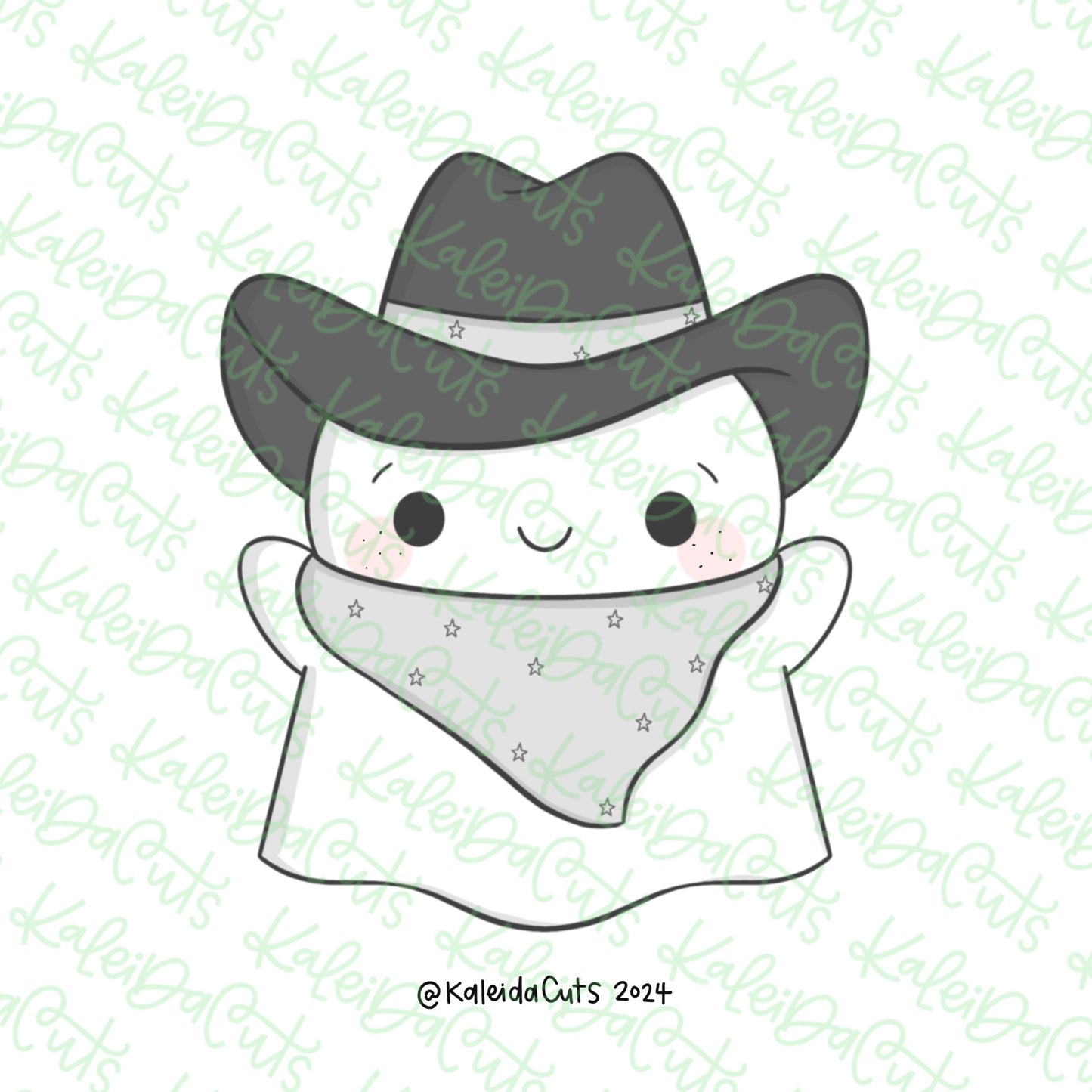 Cowboy Ghost Cookie Cutter