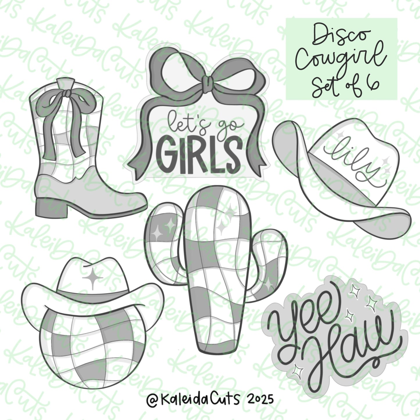 Disco Cowgirl Set Cookie Cutter