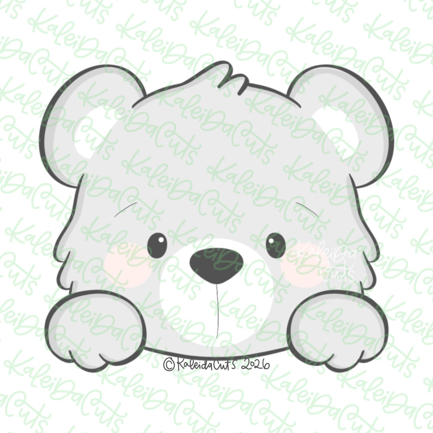 Peeking Bear Cookie Cutter