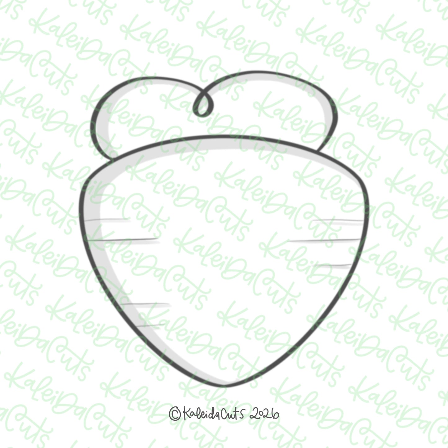 Simple Carrot Cookie Cutter