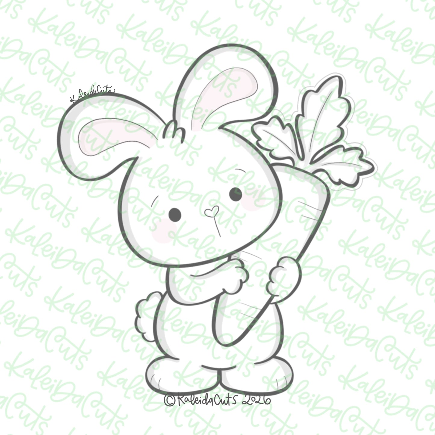 Easter Bunny Carrot Boy Cookie Cutter