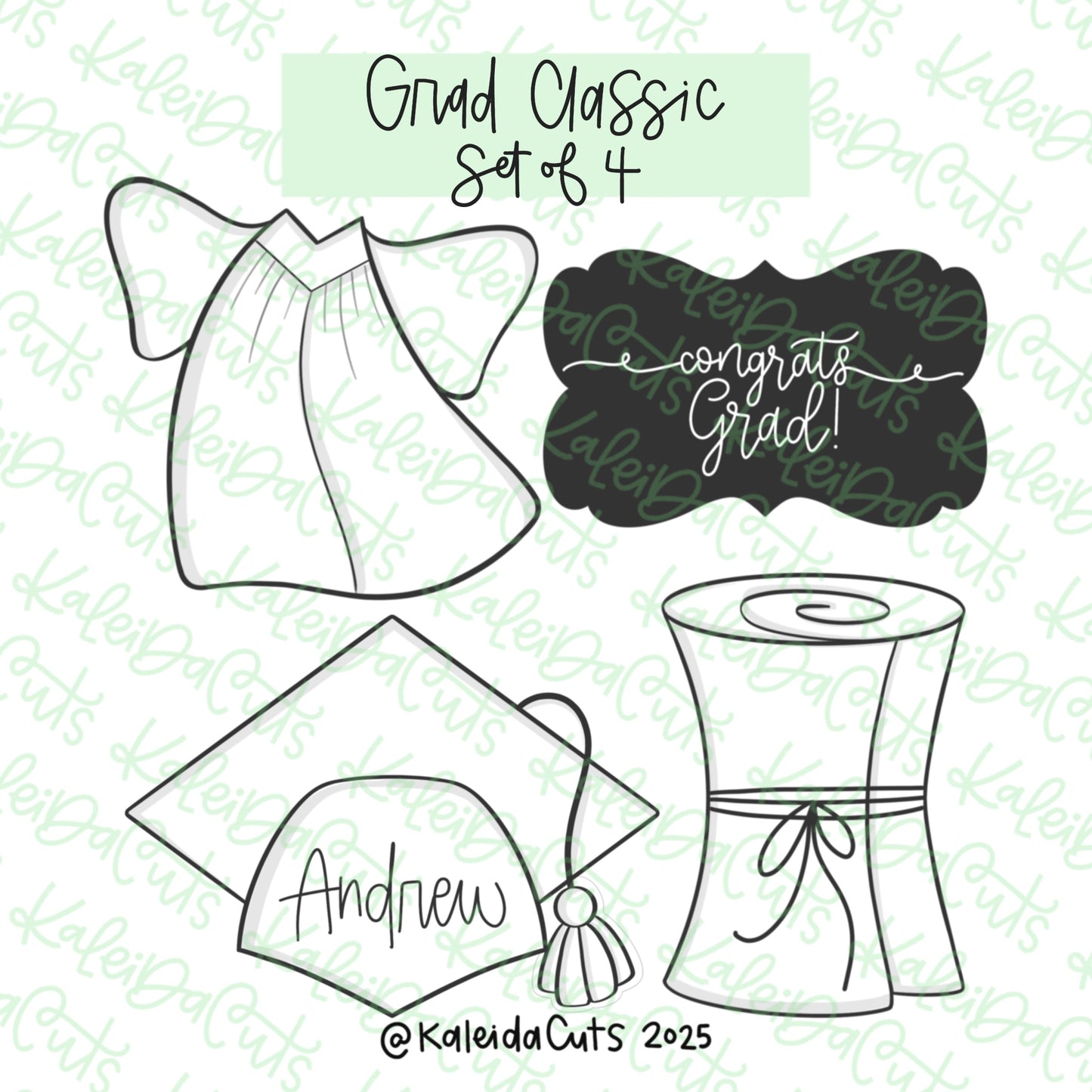 Grad Classic Cookie Cutter Set of 4