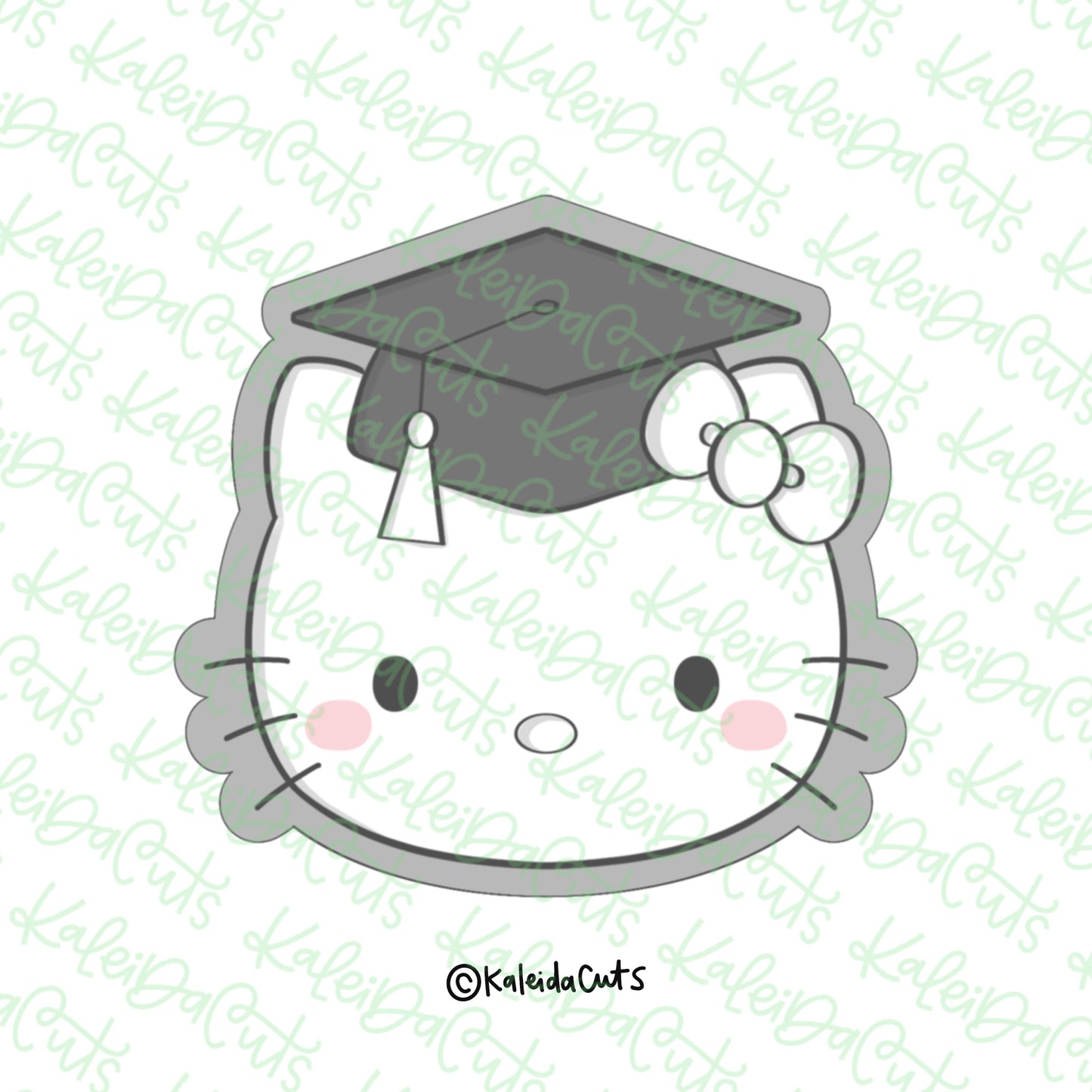 Kitty Grad Cookie Cutter