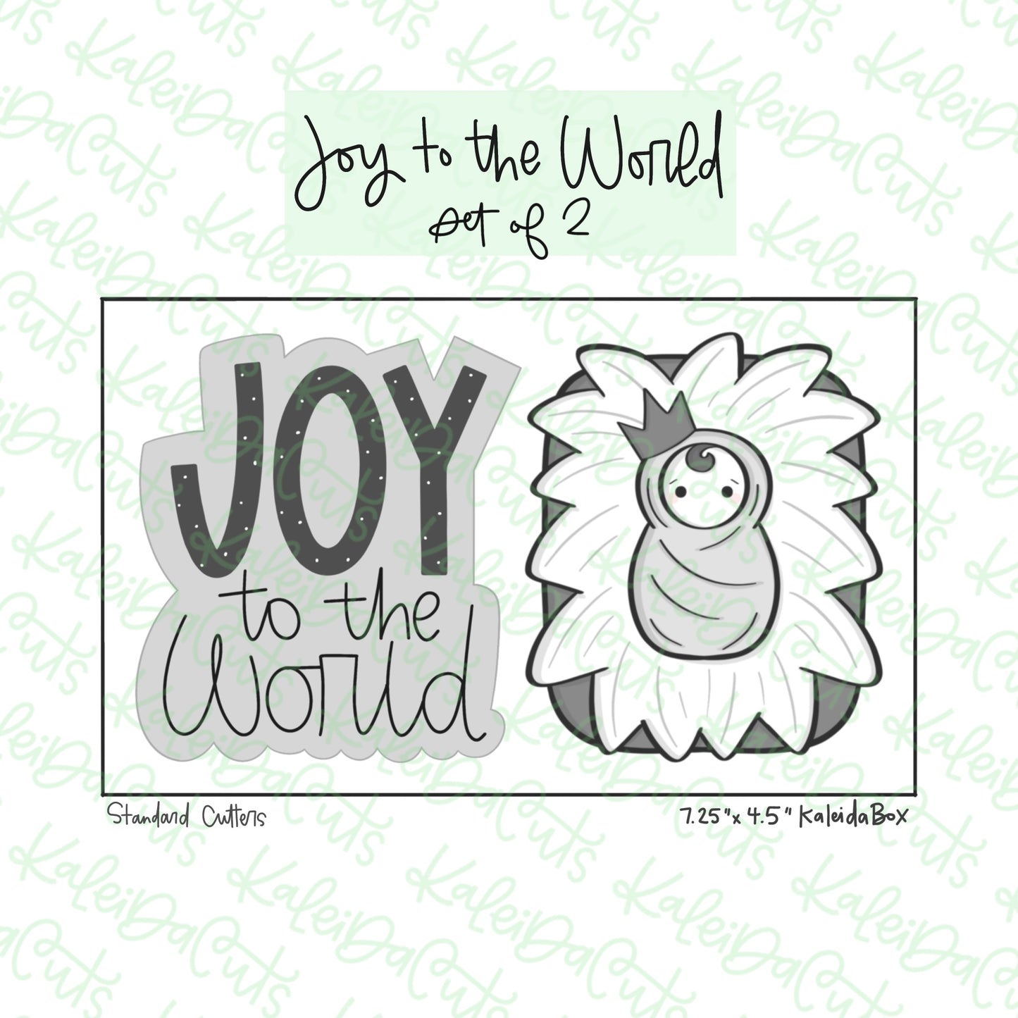 Joy to the World Cookie Cutter Set of 2