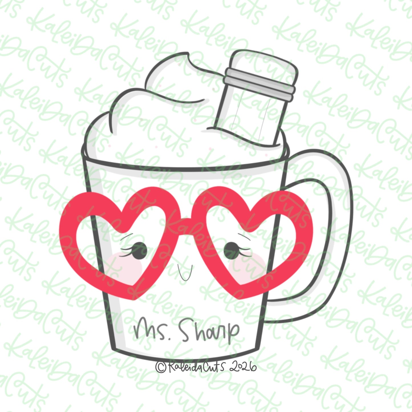 Teacher Latte 2026 Cookie Cutter