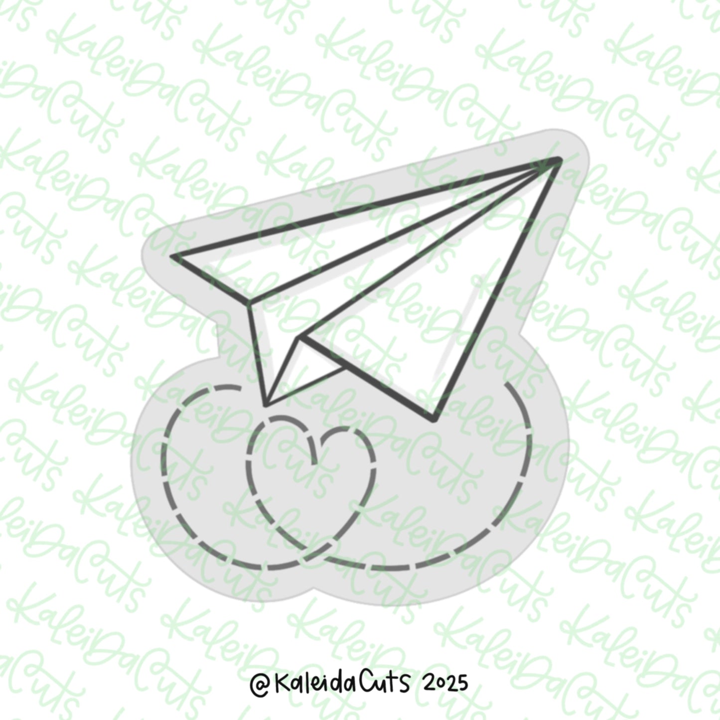 Love Paper Plane Cookie Cutter