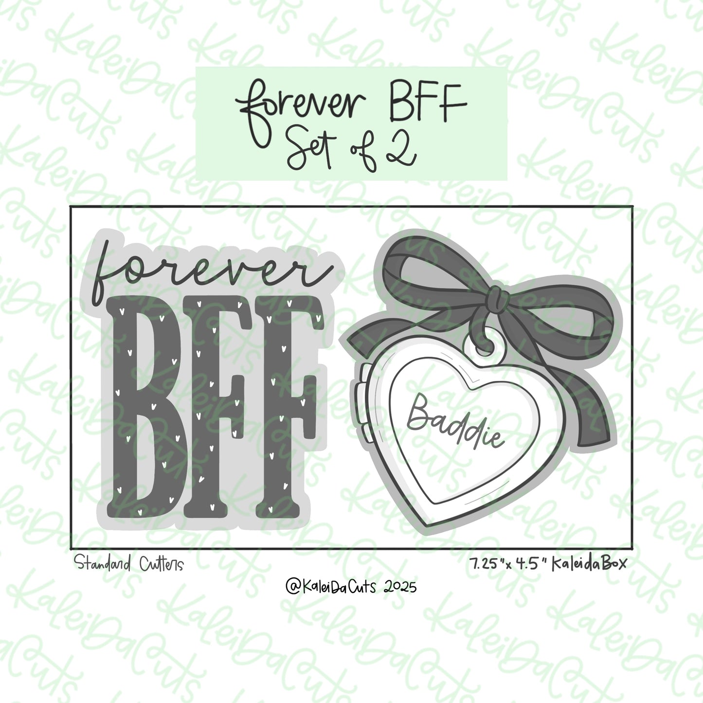 Forever BFF Cookie Cutter Set of 2