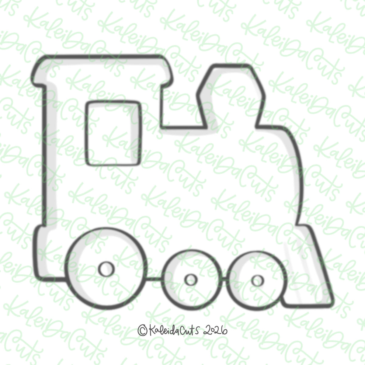 Simple Train Cookie Cutter