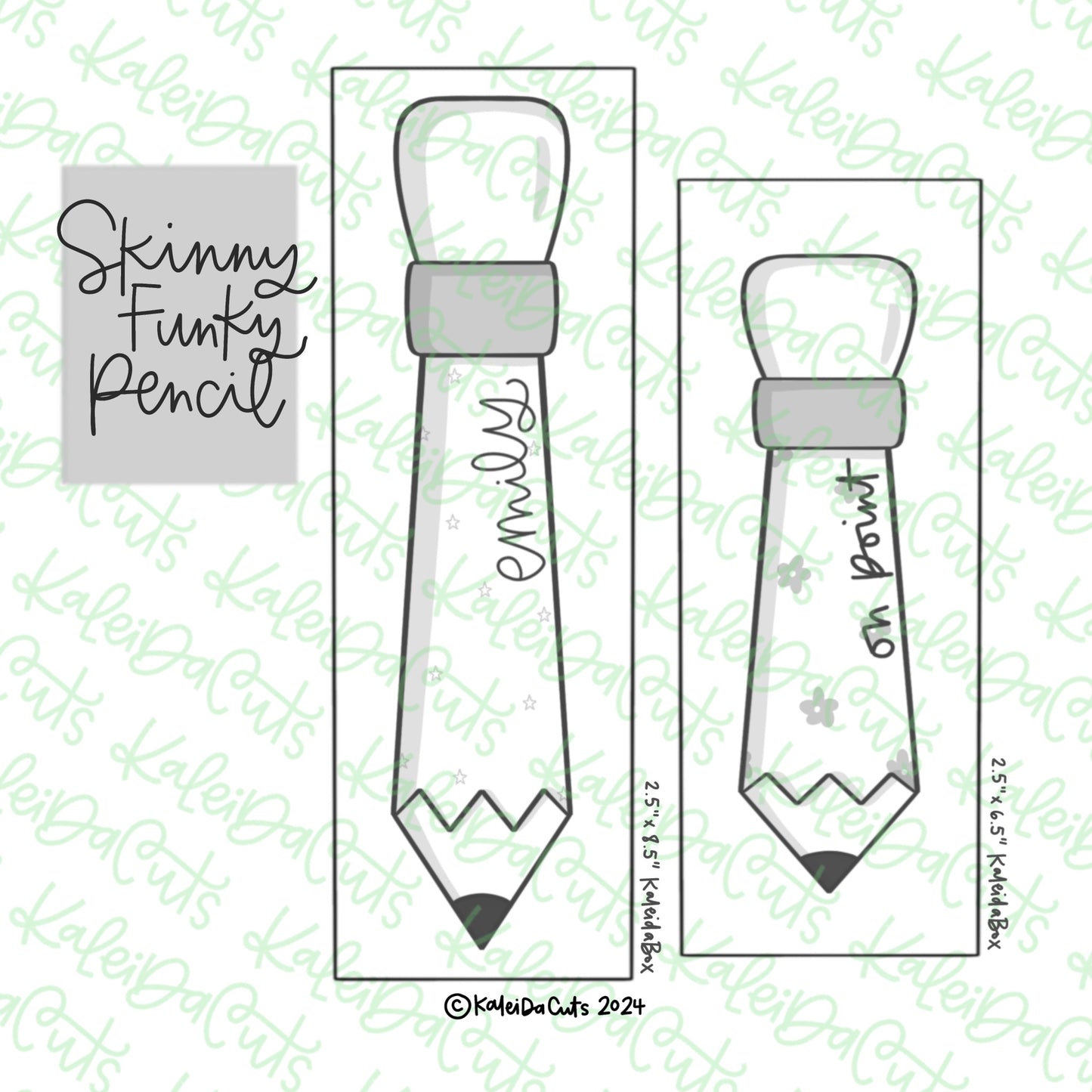 Skinny Funky Pencil Cookie Cutter