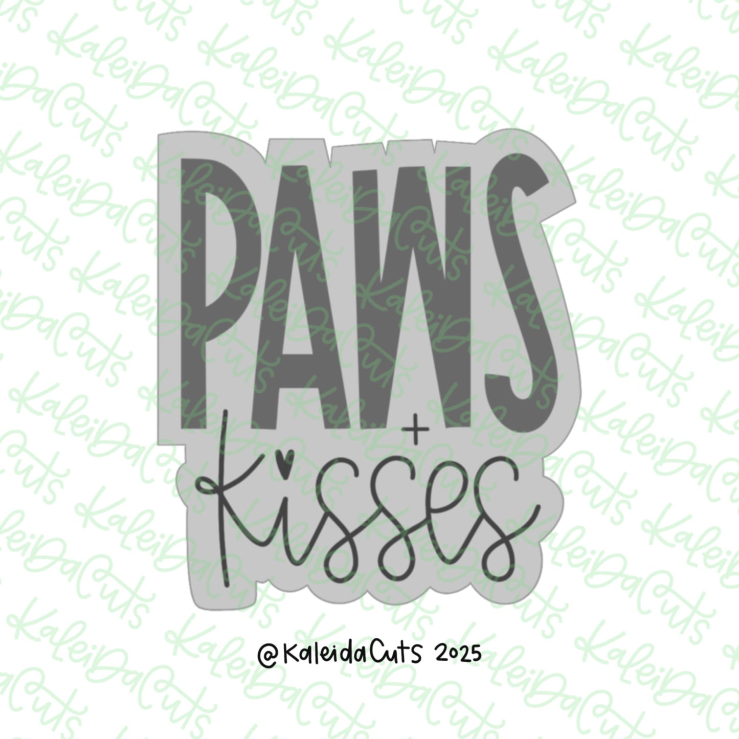 Paws & Kisses Cookie Cutter