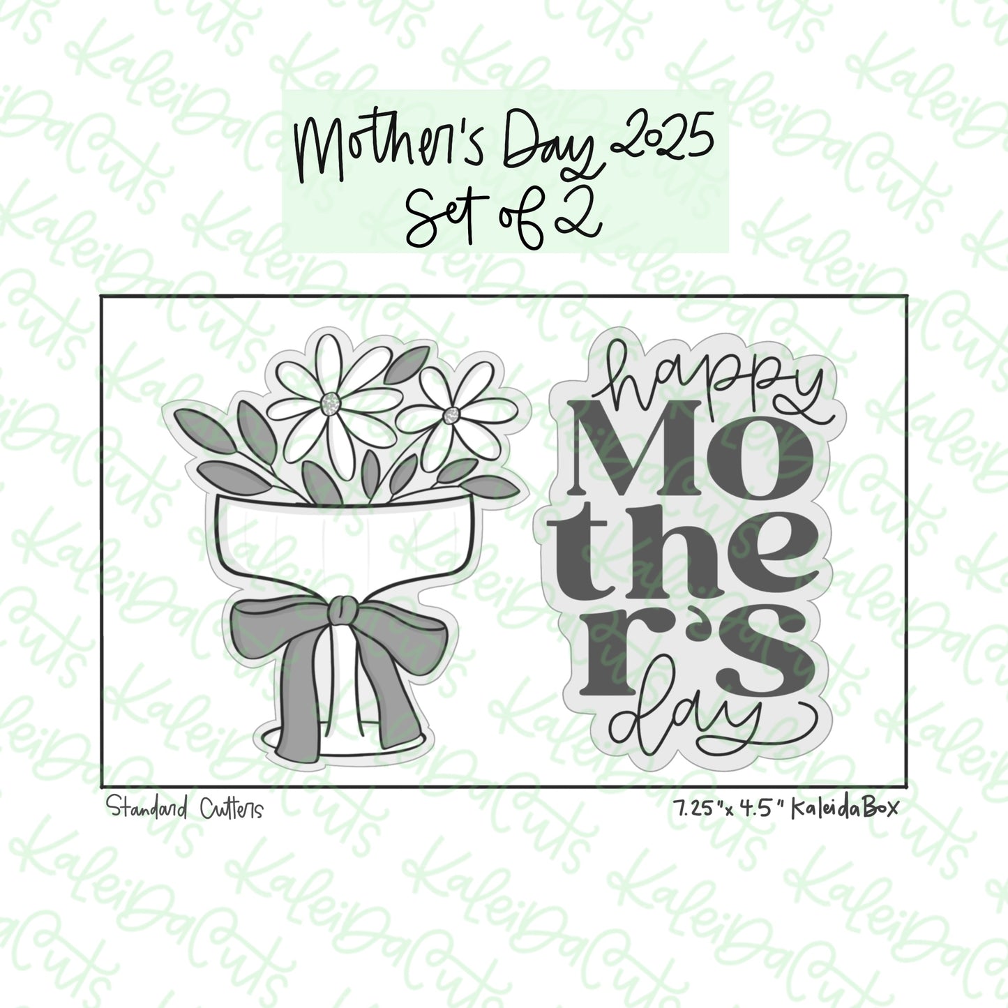 Mother's Day 2025 Cookie Cutter Set of 2