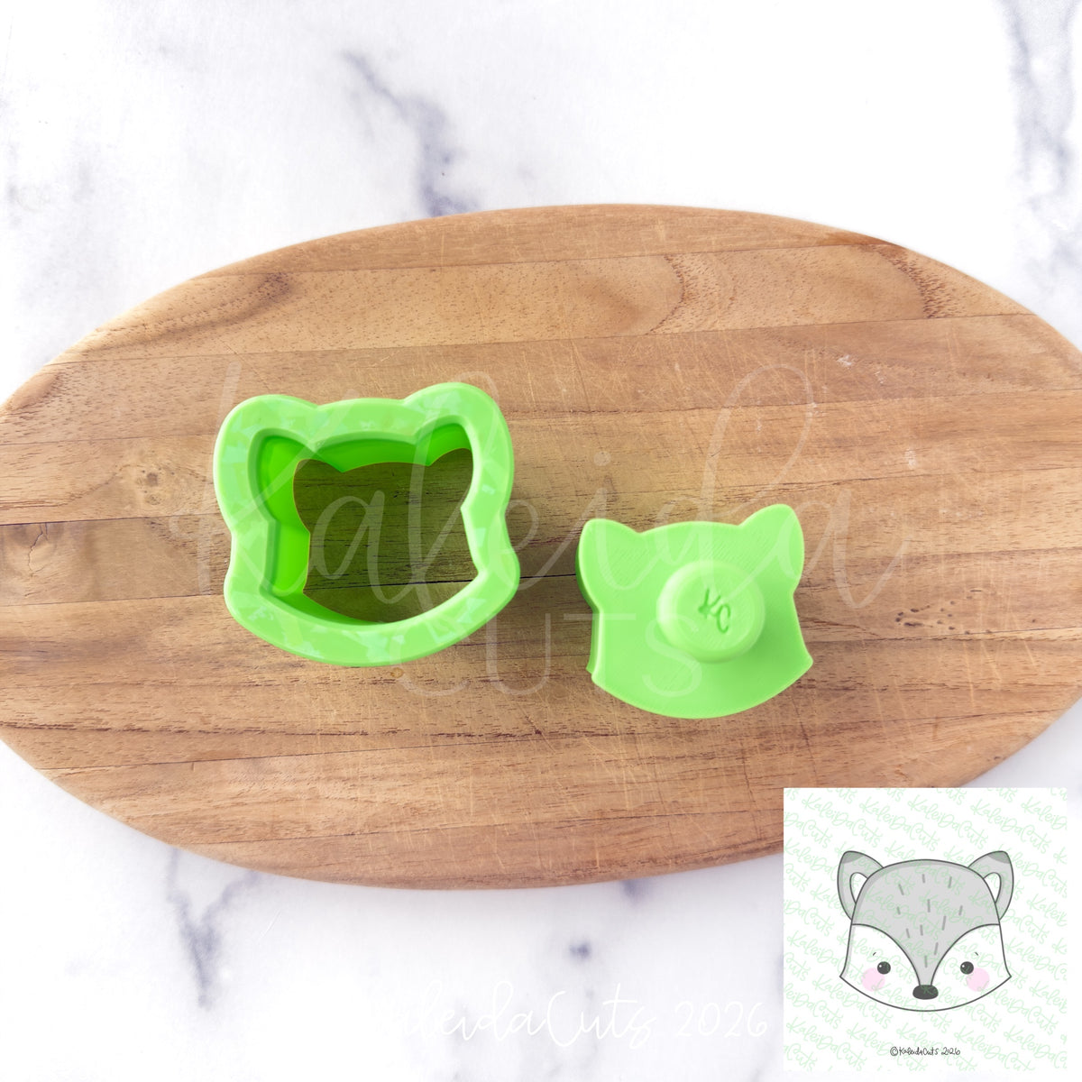 Baby Fox Face Kaleida Popper. Cake Pop Mold