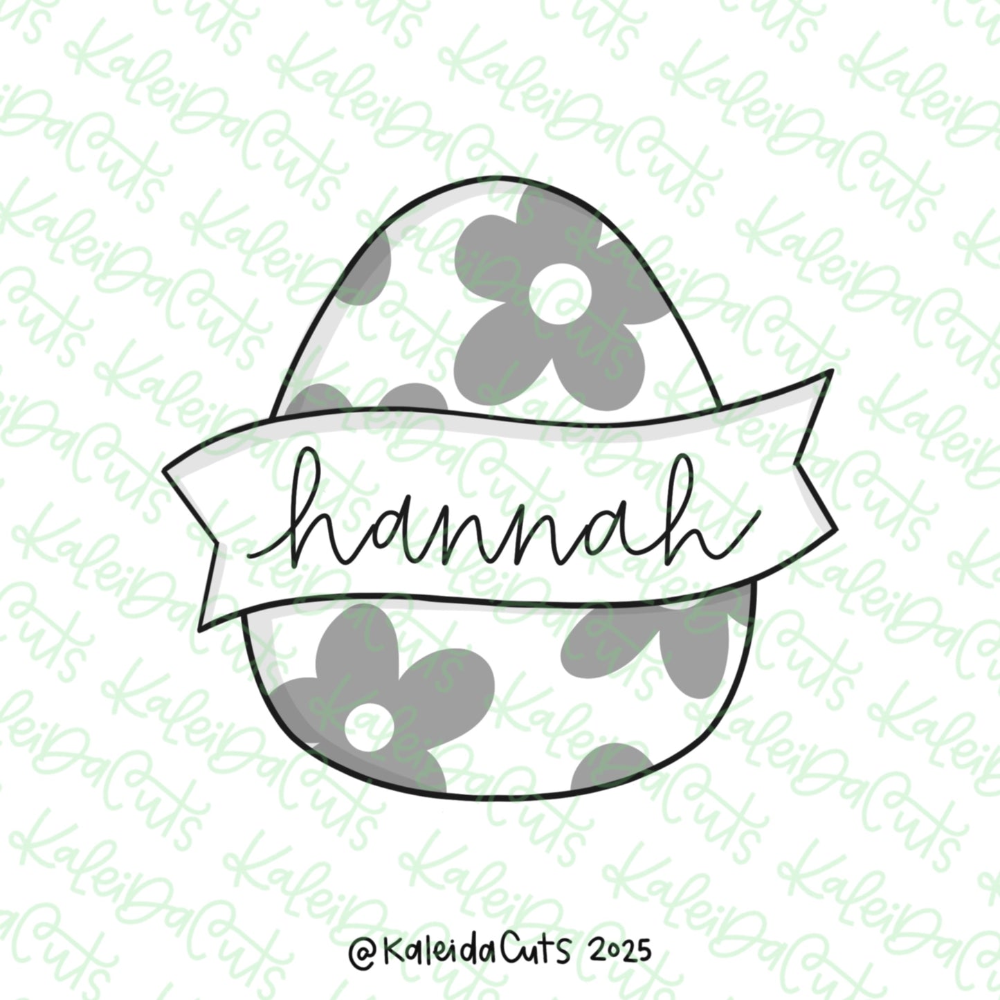 Egg Banner 2025 Cookie Cutter