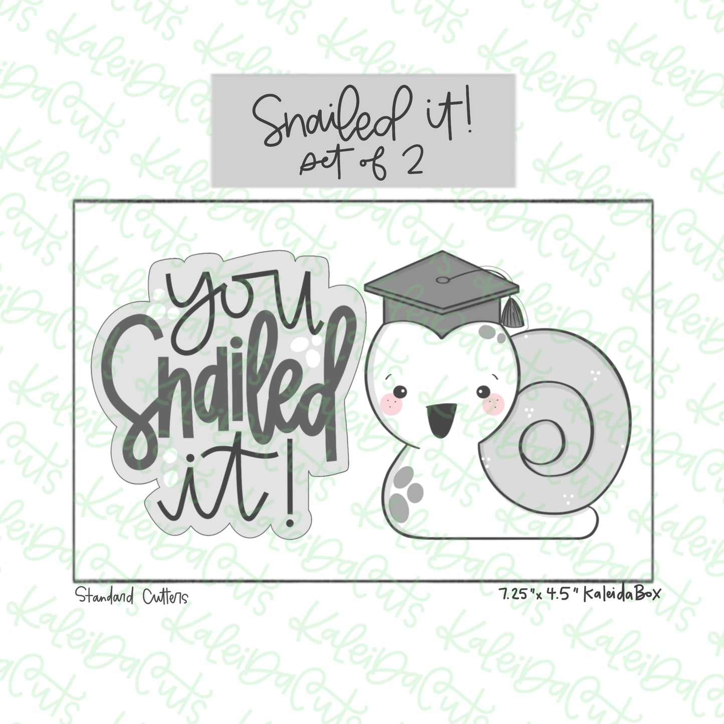 Snailed It Cookie Cutter Set of 2