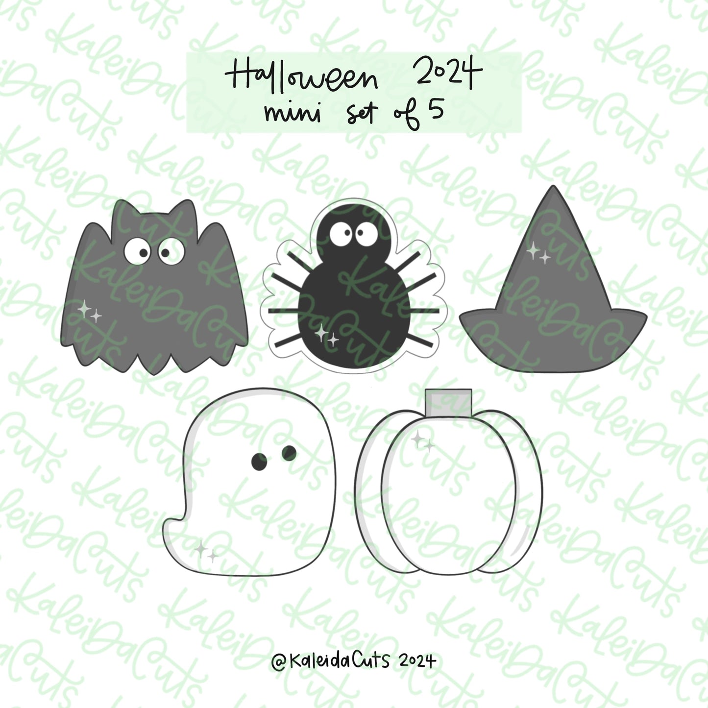 Halloween 2024 Cookie Cutter Set of 5