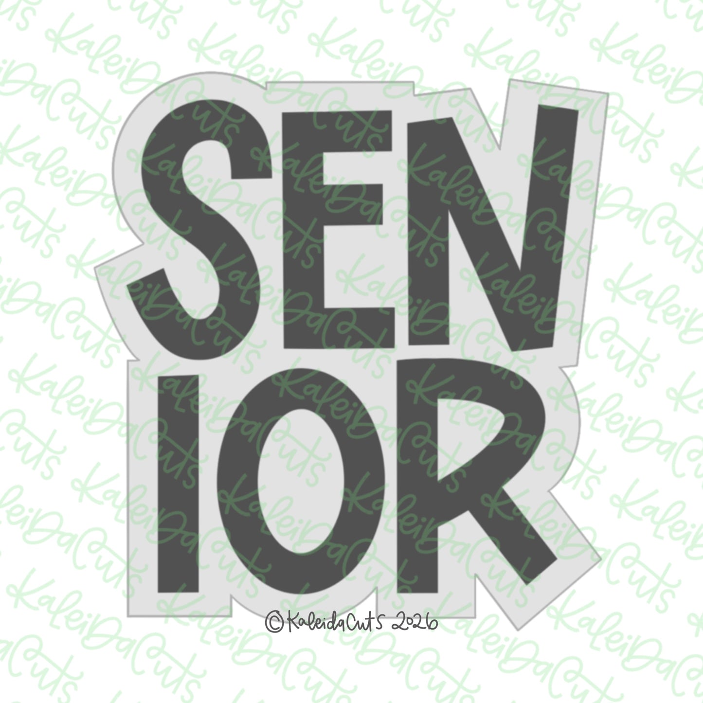 Senior Stack Cookie Cutter