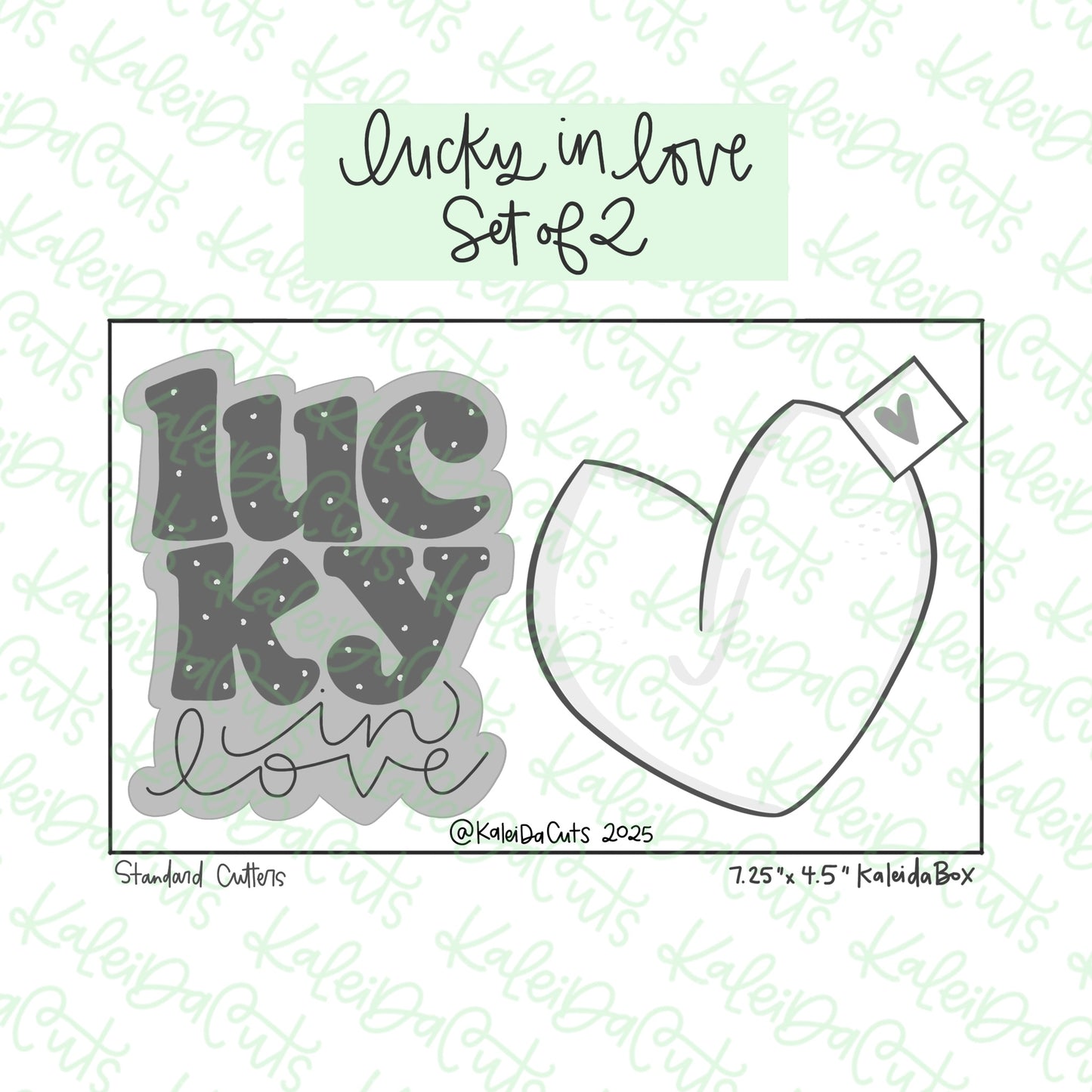 Lucky in Love Cookie Cutter Set of 2