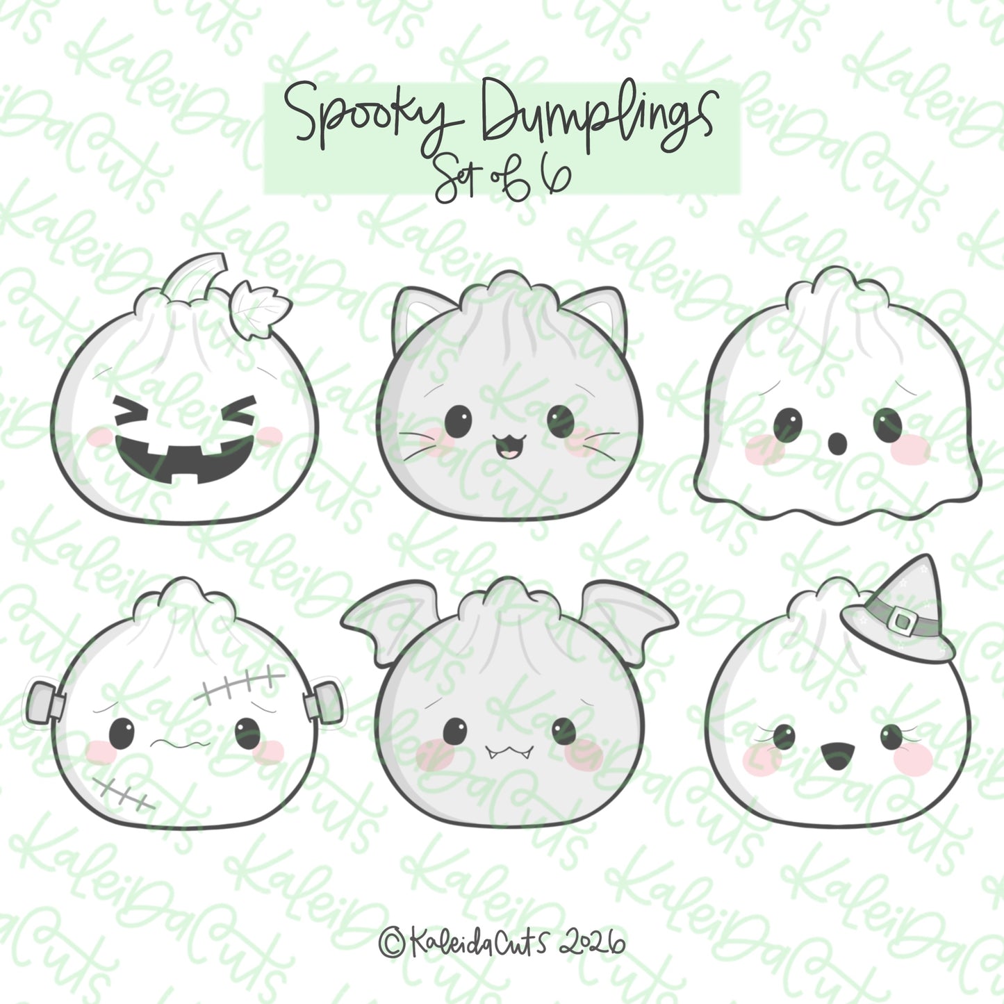 Spooky Dumplings Cookie Cutter Set of 6