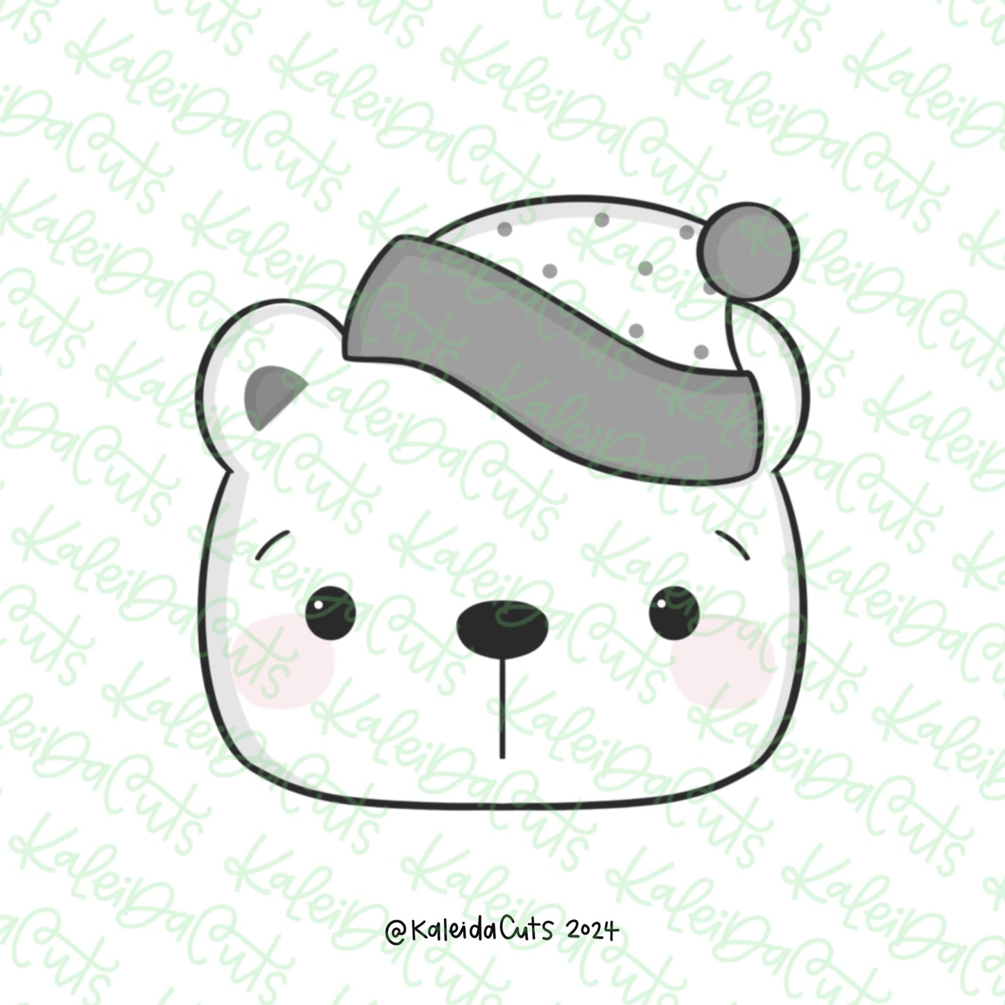 Chunky Bear Face Cookie Cutter