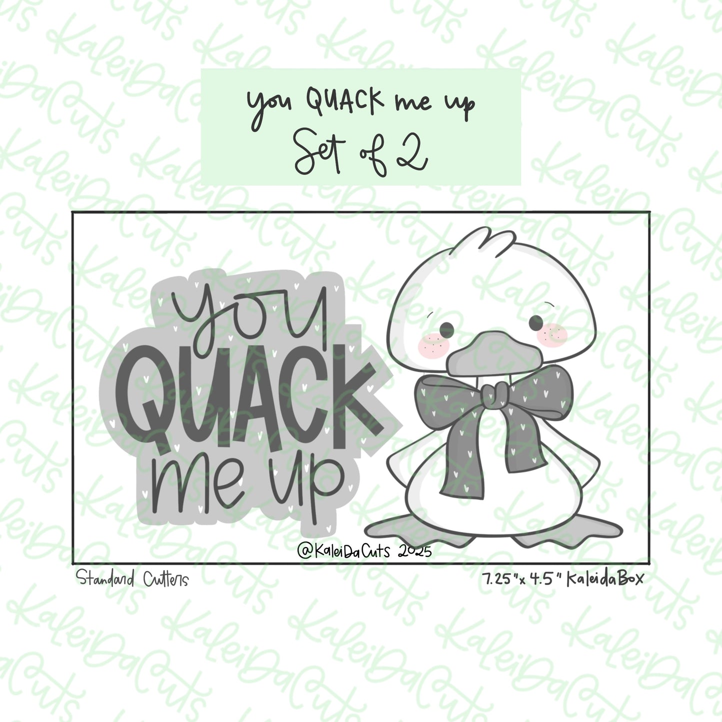 You Quak Me Up Cookie Cutter Set of 2