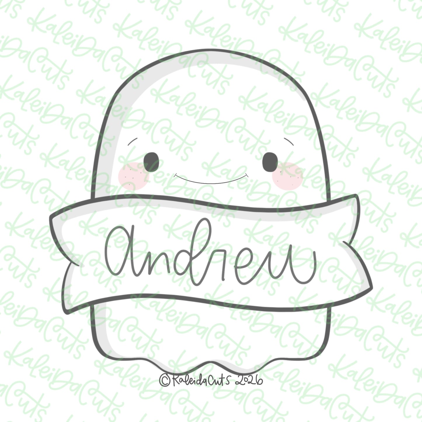 Boo Banner Cookie Cutter
