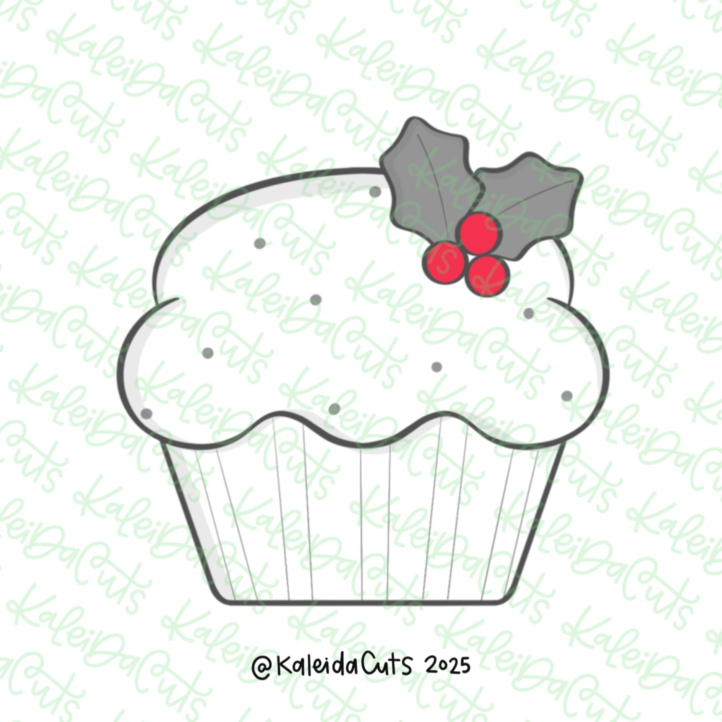 Baking Holiday Cupcake Cookie Cutter