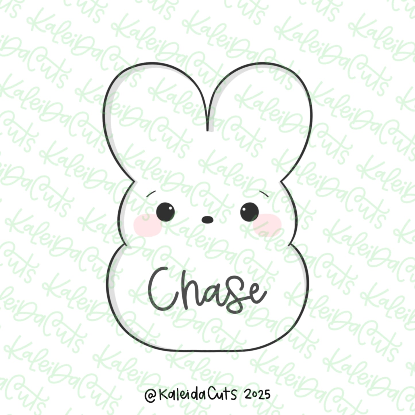 Chubby Marshmallow Bunny Cookie Cutter