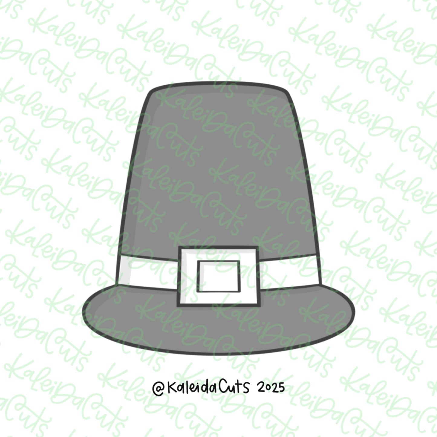 Simple Pilgrim Hat Cookie Cutter