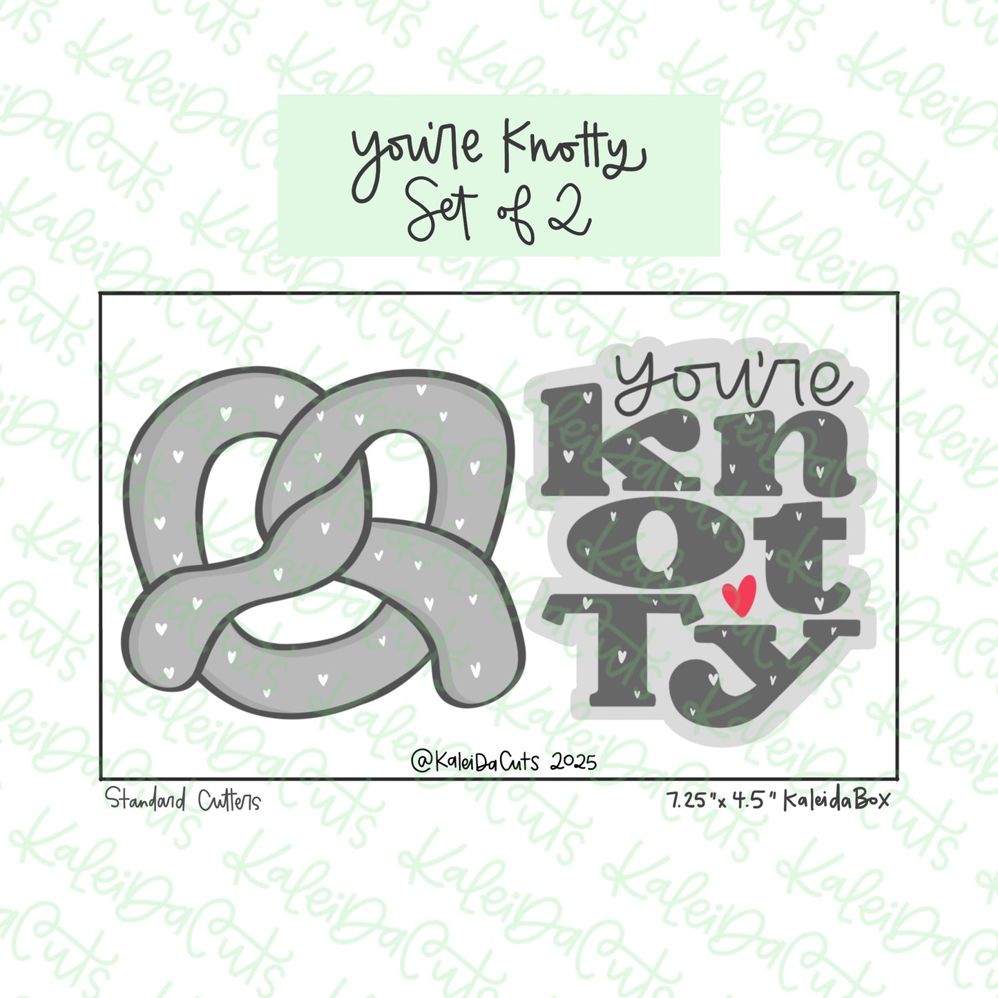 You're Knotty Cookie Cutter Set of 2