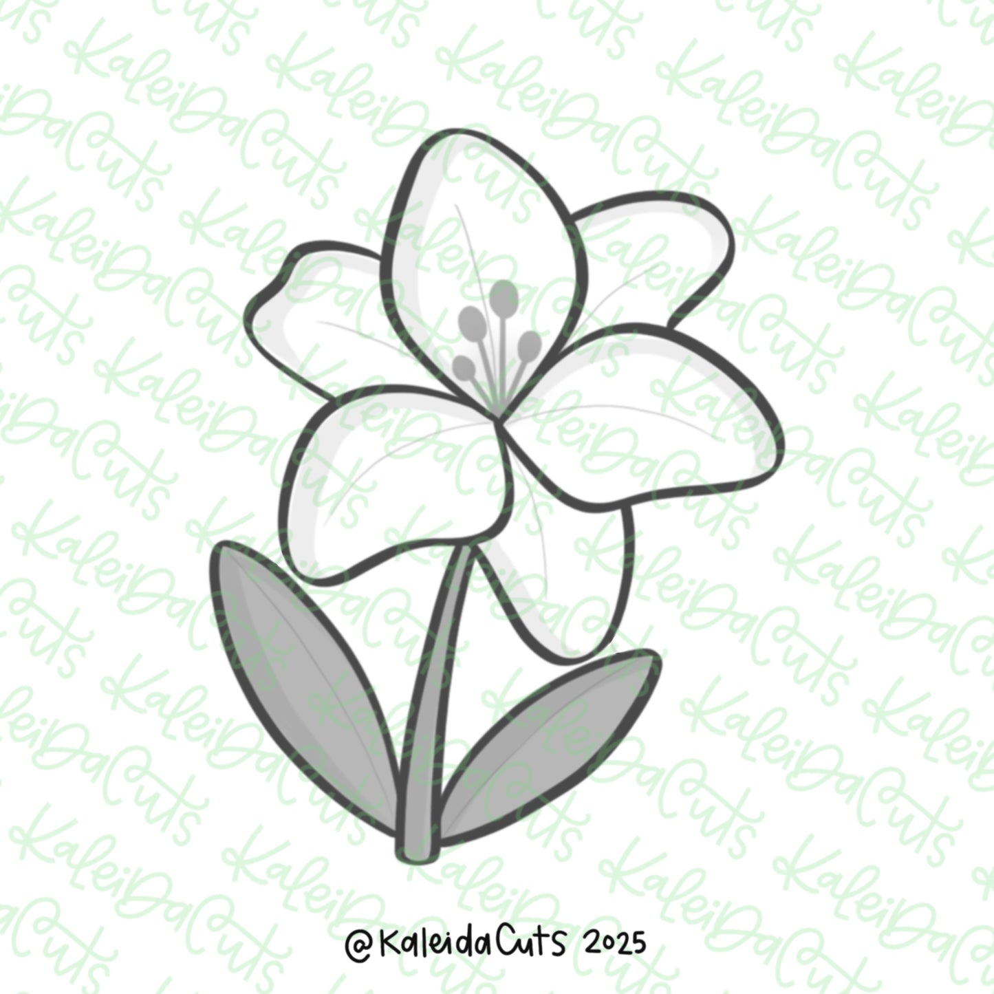 Peace Lily Cookie Cutter