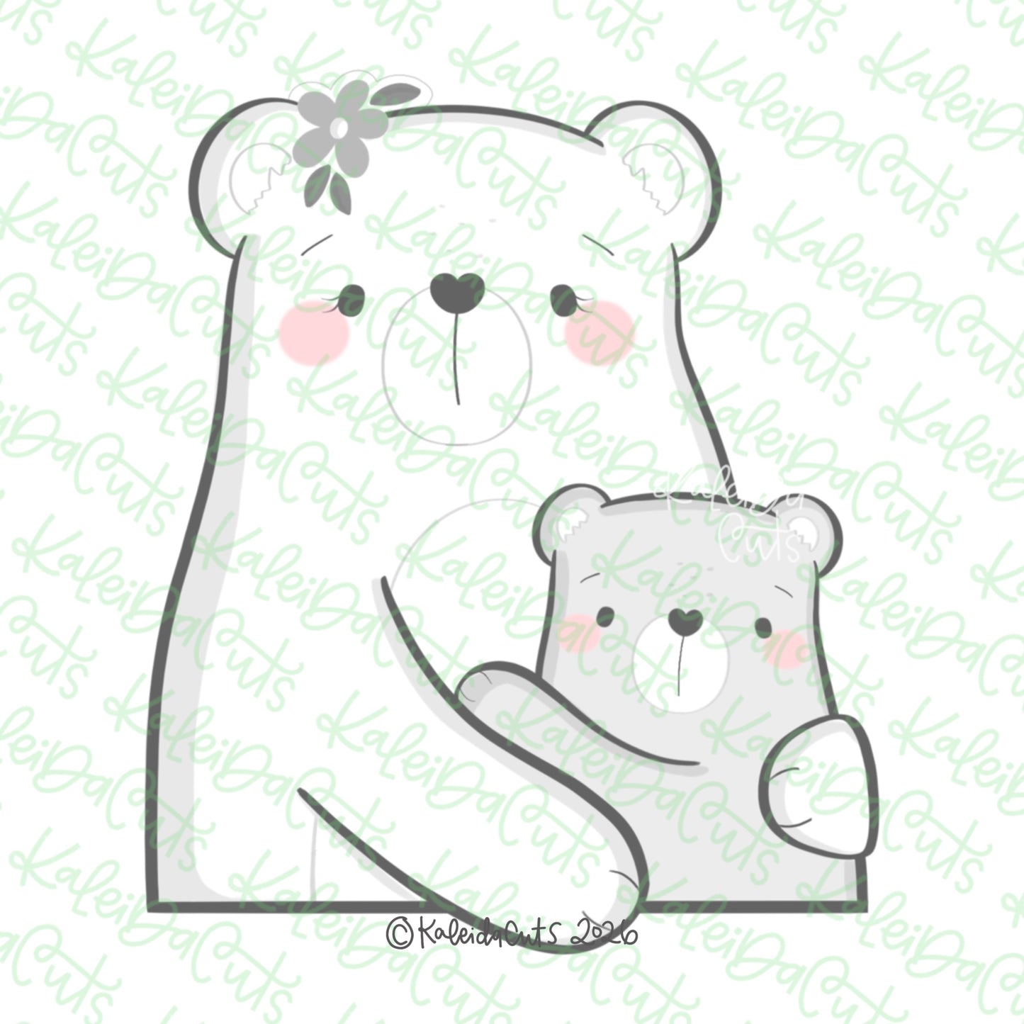 Mama Bear Hugs Cookie Cutter