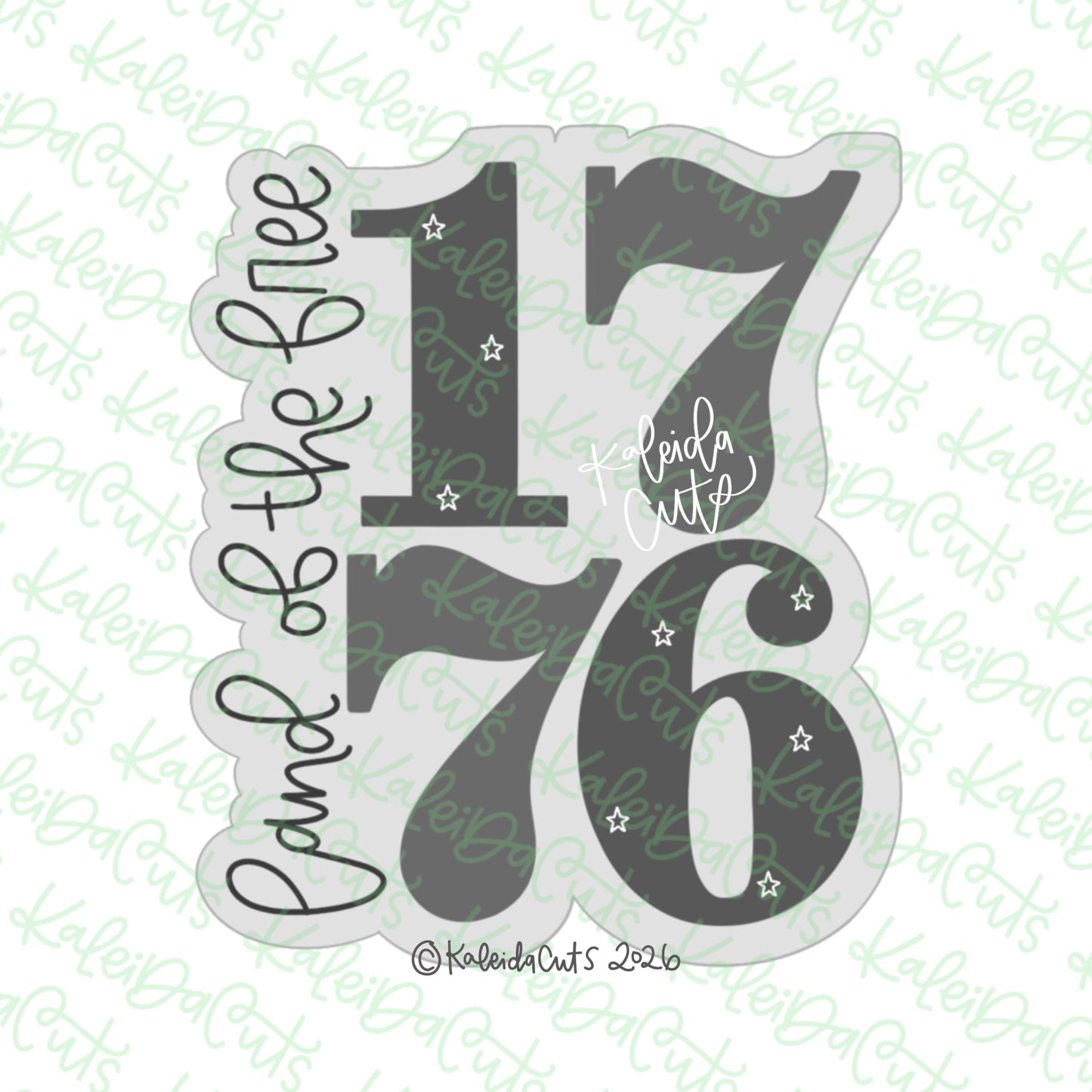 Land of the Free 1776 Cookie Cutter