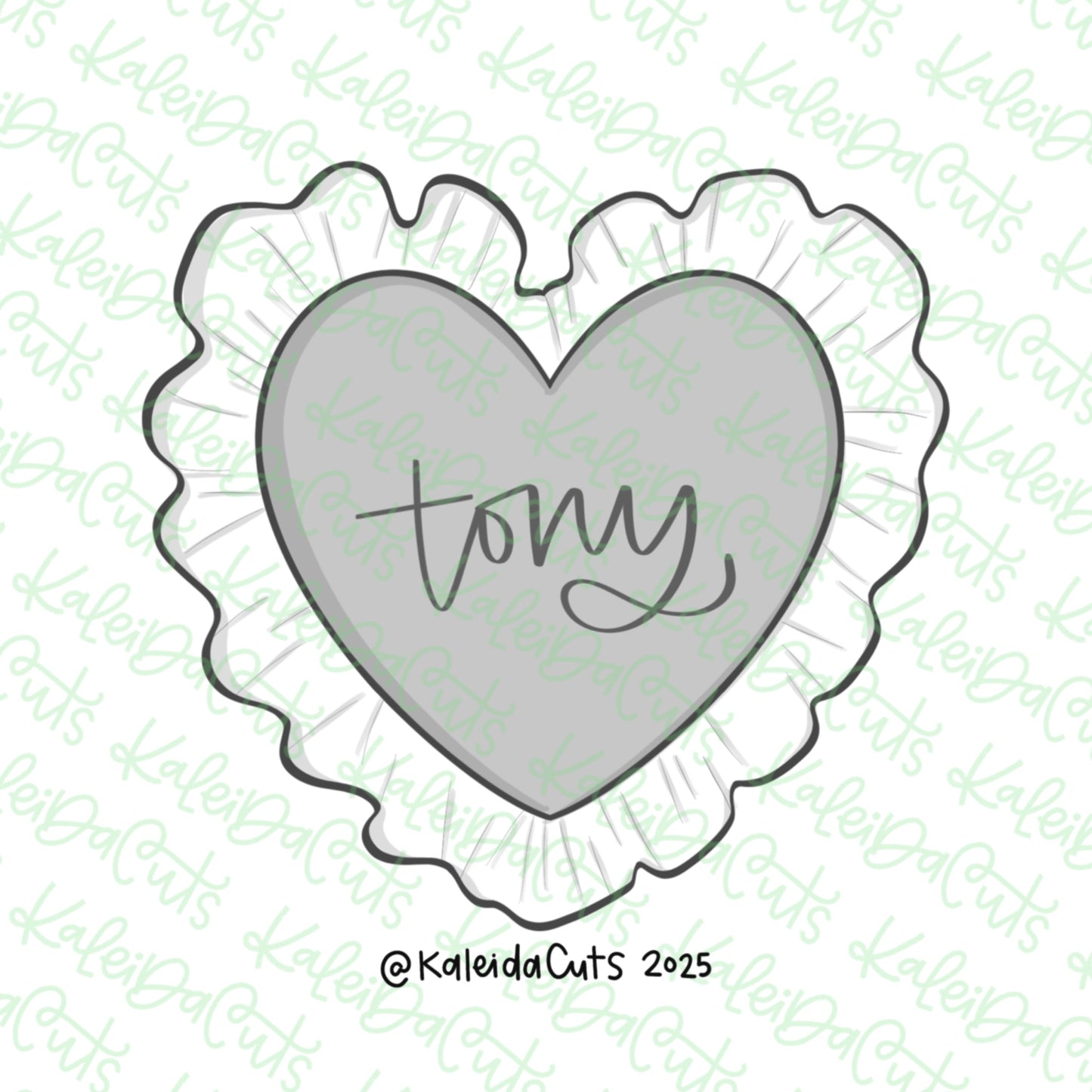 Ruffle Heart Cookie Cutter