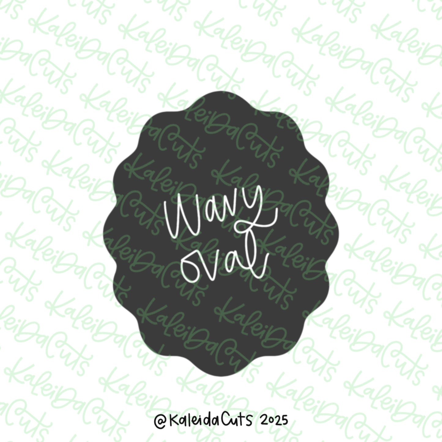 Wavy Oval Cookie Cutter