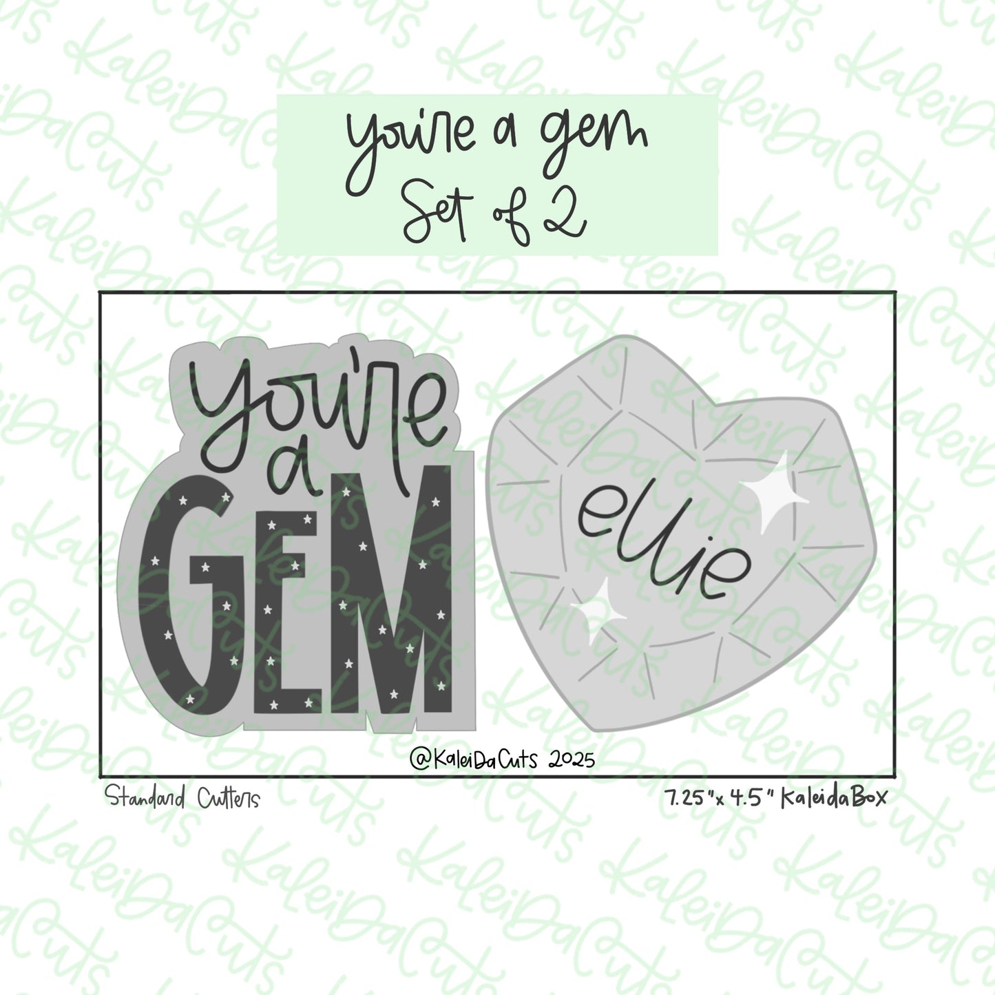 You're a Gem Cookie Cutters Set of 2