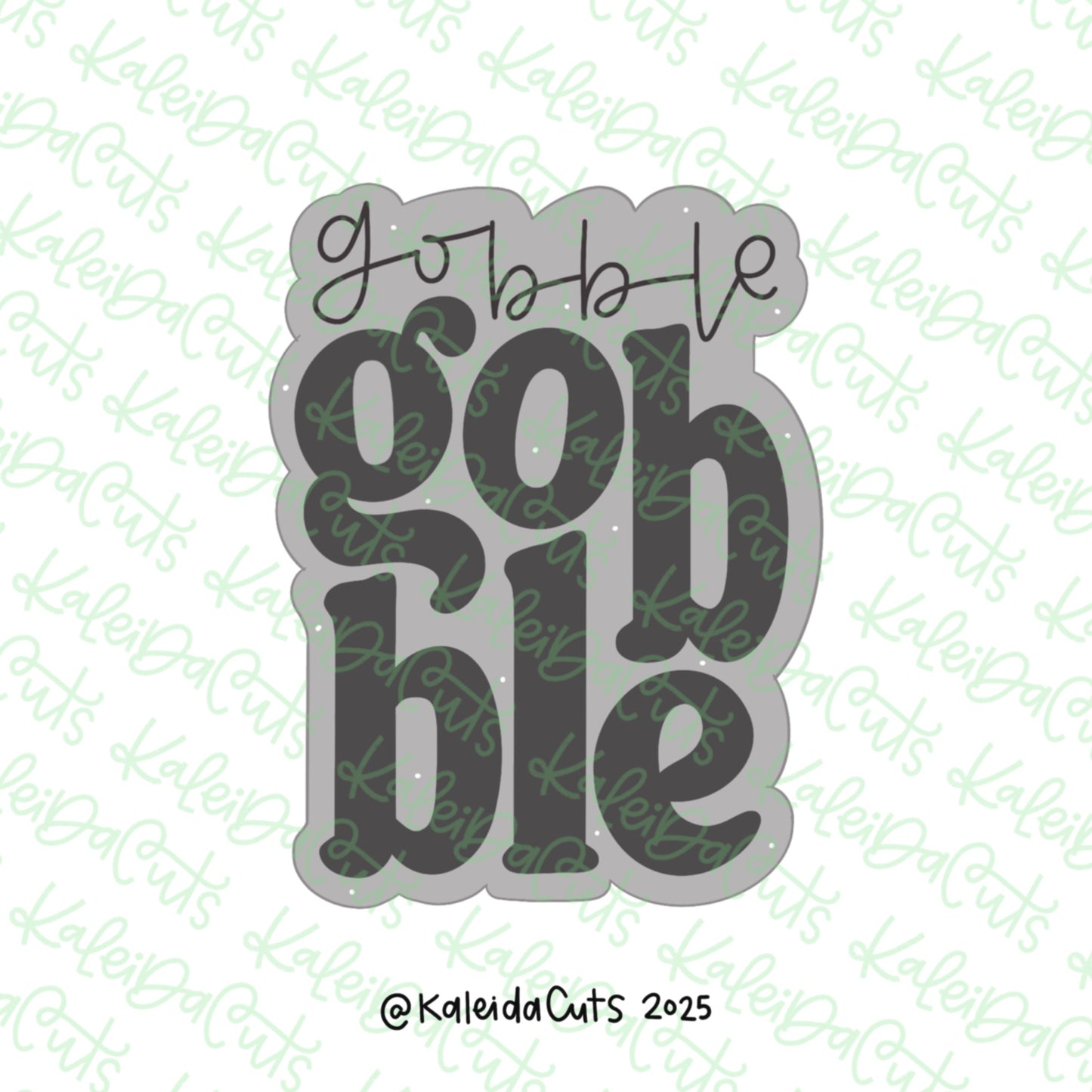 Gobble Gobble Plaque Cookie Cutter