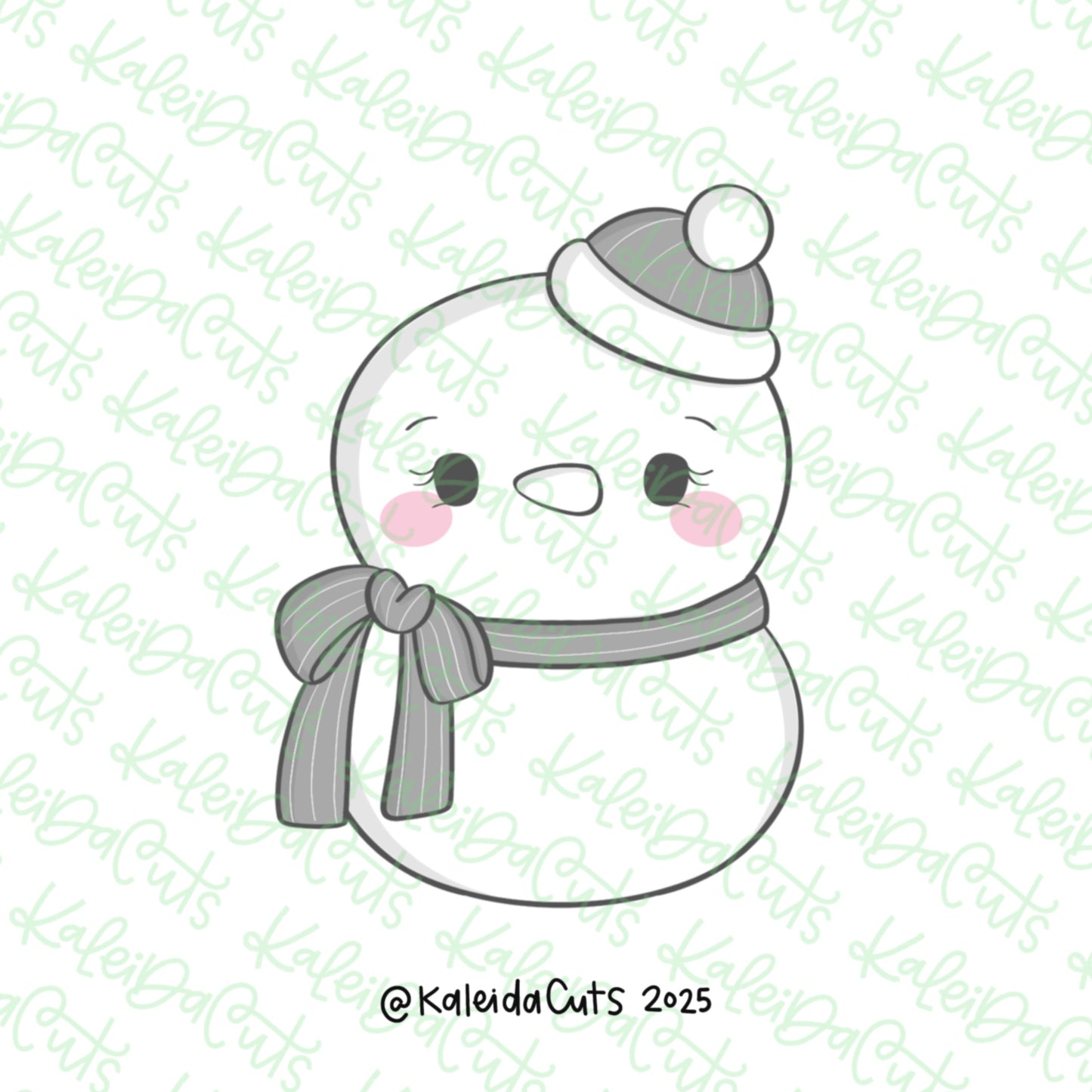 Quirky Snow Girl Cookie Cutter