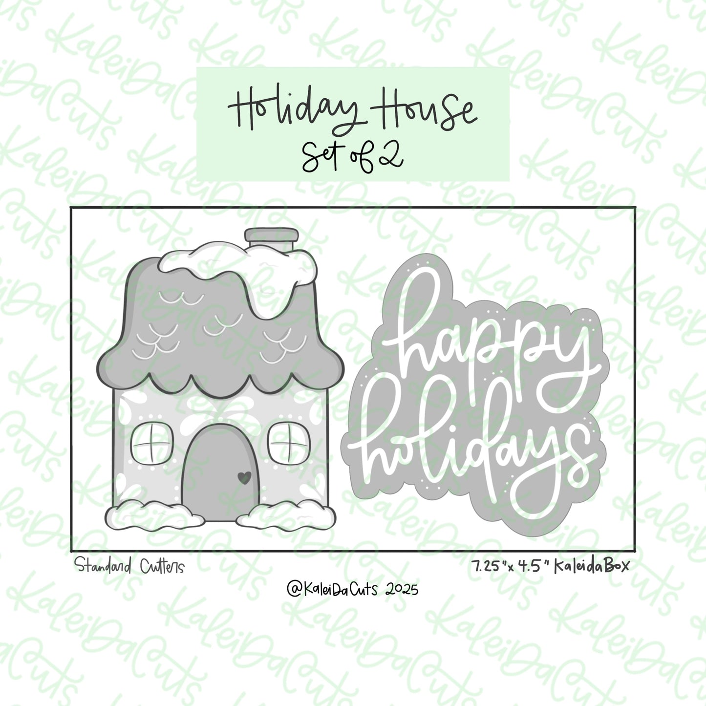 Holiday House Cookie Cutter Set of 2