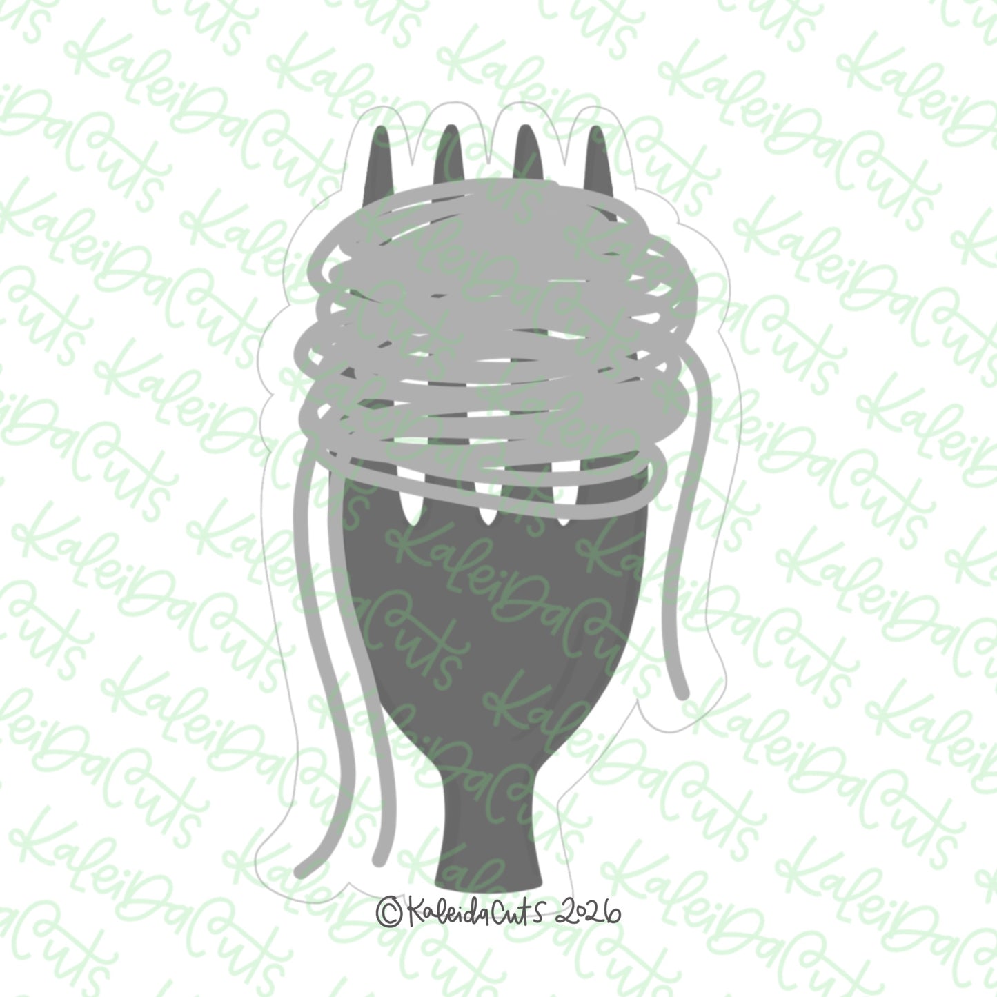 Spaghetti Fork Cookie Cutter